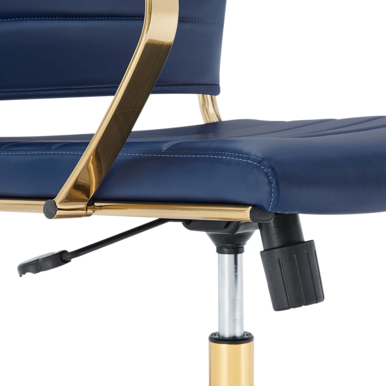 Modway Task Chairs - Jive Gold Stainless Steel Midback Office Chair Gold Navy