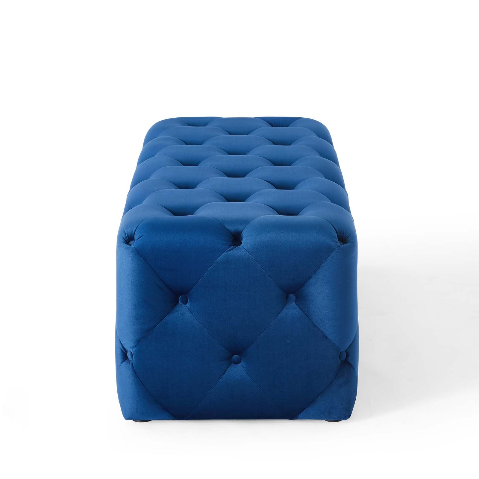 Modway Benches - Amour 48" Tufted Button Entryway Performance Velvet Bench Navy