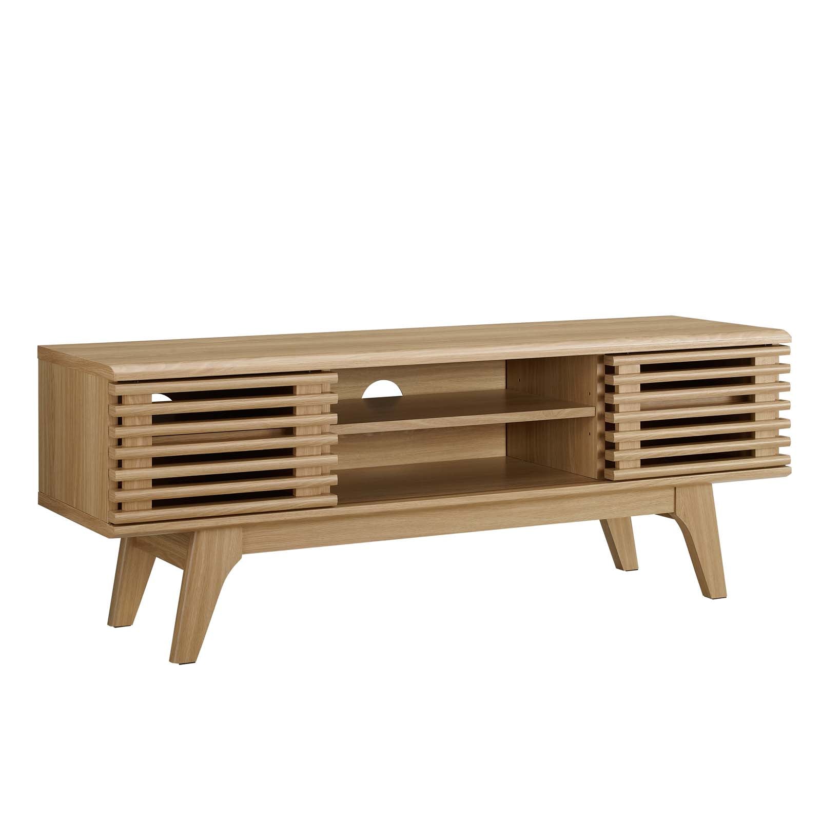 Modway TV & Media Units - Render 46" Media Console TV Stand Oak