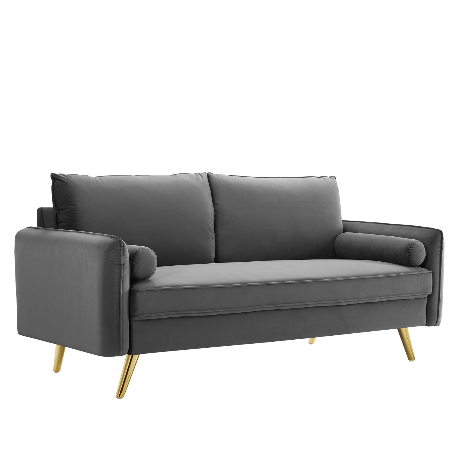 Modway Sofas & Couches - Revive Performance Velvet Sofa Gray