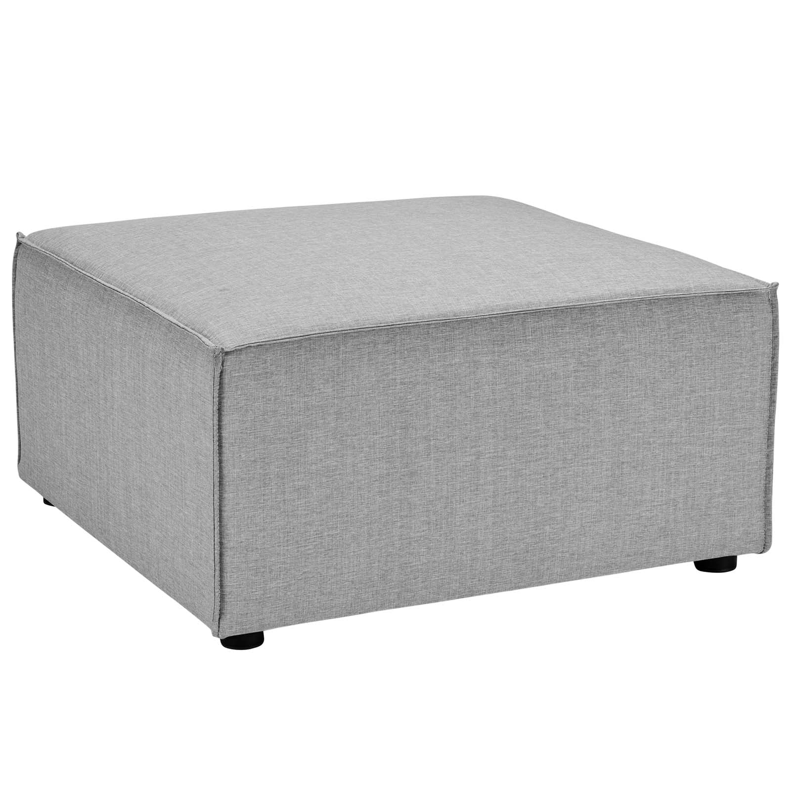 Modway Outdoor Stools & Benches - Saybrook Outdoor Patio Upholstered Sectional Sofa Ottoman Gray