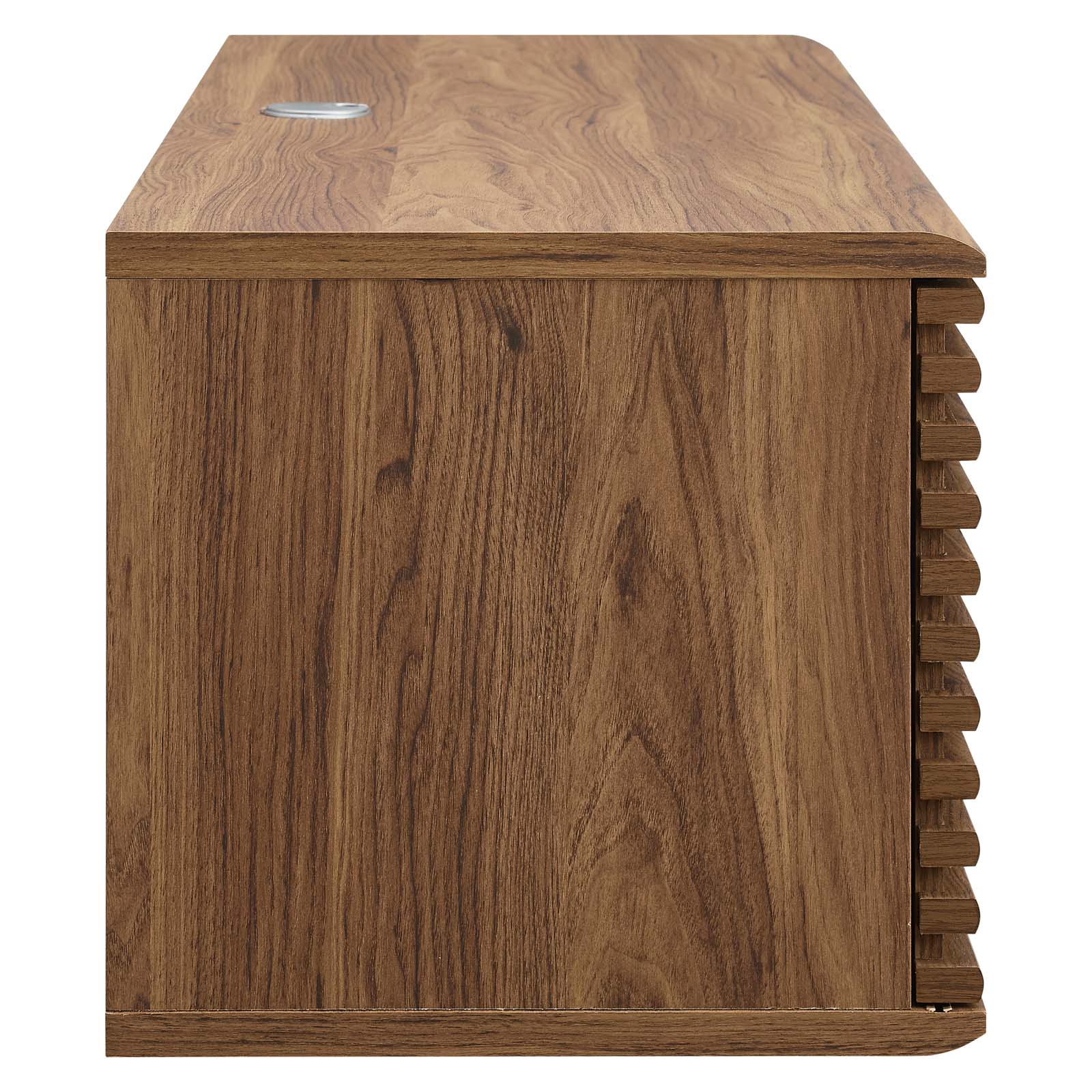 Modway TV & Media Units - Render 46" Wall-Mount Media Console TV Stand Walnut