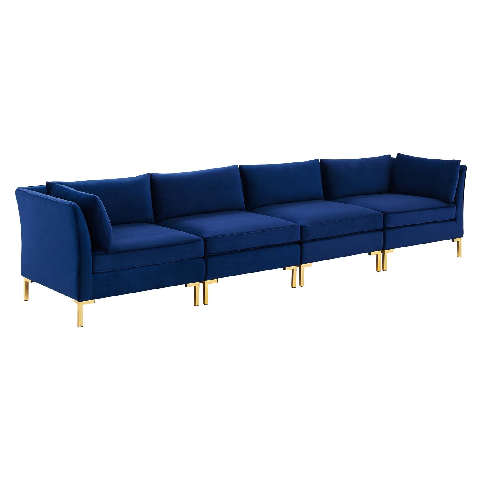 Modway Sofas & Couches - Ardent 4-Seater Performance Velvet Sofa Navy
