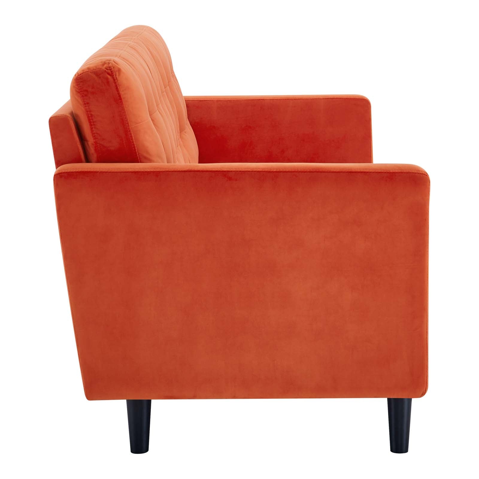 Modway Sofas & Couches - Exalt Tufted Performance Velvet Sofa Orange