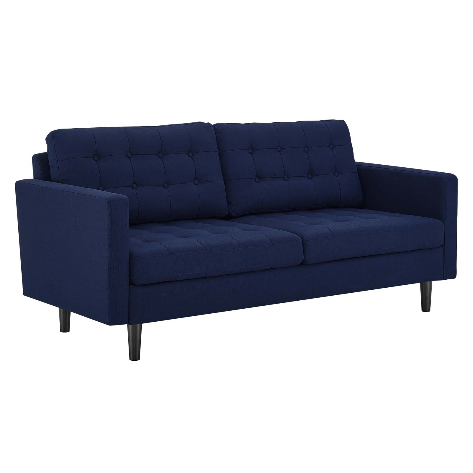 Modway Sofas & Couches - Exalt Tufted Fabric Sofa Royal Blue