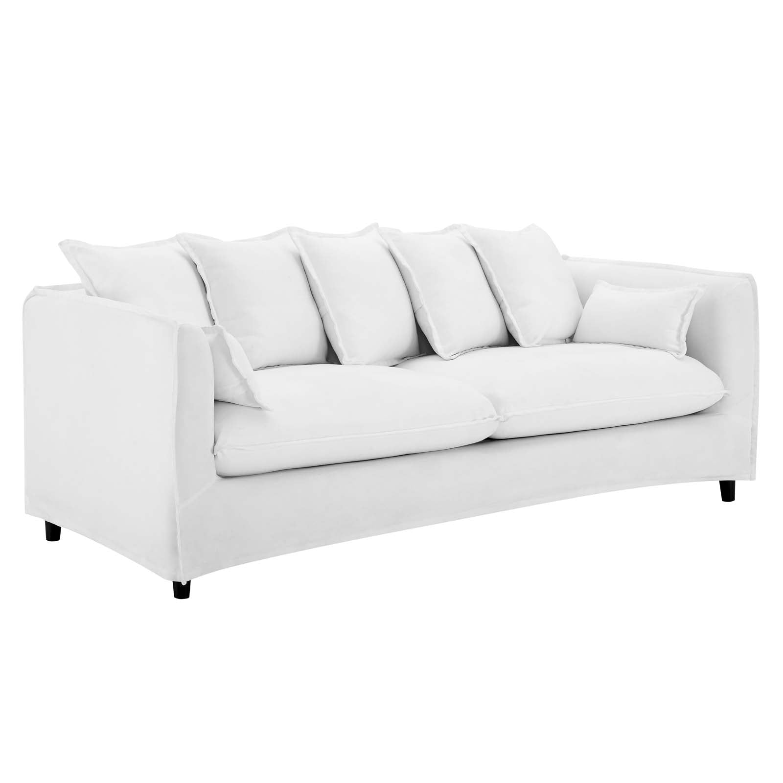 Modway Sofas & Couches - Avalon Slipcover Fabric Sofa White