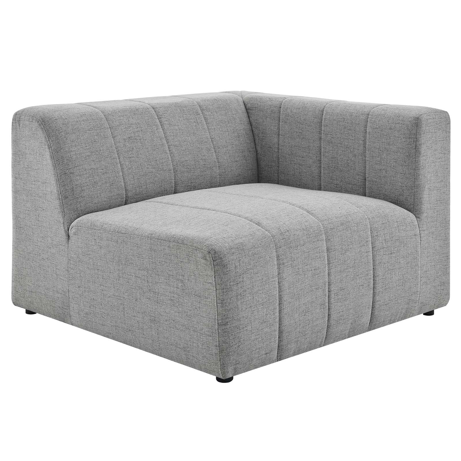 Modway Sofas & Couches - Bartlett Upholstered Fabric 3-Piece Sofa Light Gray