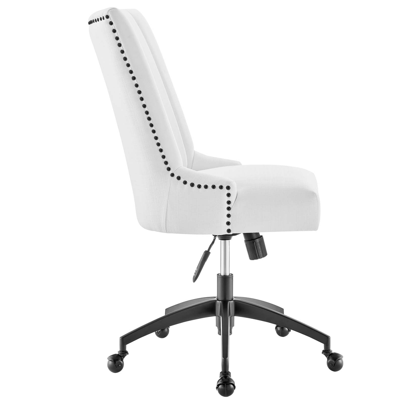 Modway Task Chairs - Empower Channel Tufted Fabric Office Chair Black White