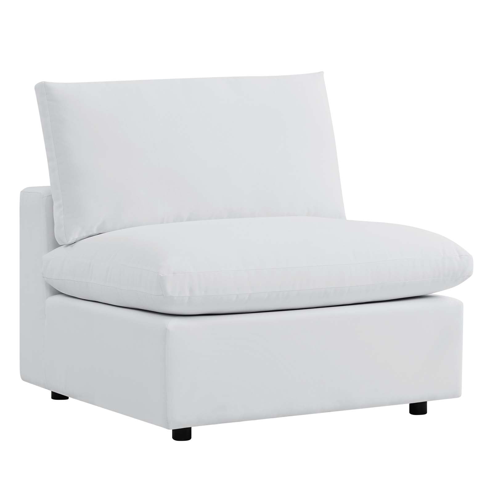 Modway Outdoor Chairs - Commix Sunbrella Outdoor Patio Armless Chair White