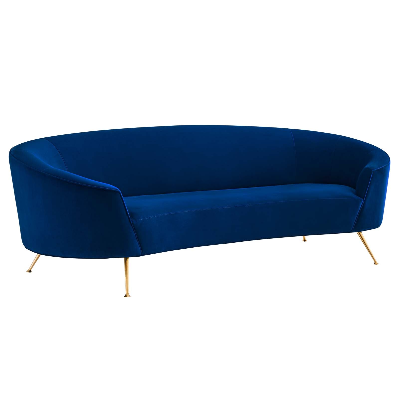 Modway Sofas & Couches - Marchesa Upholstered Performance Velvet Sofa Navy