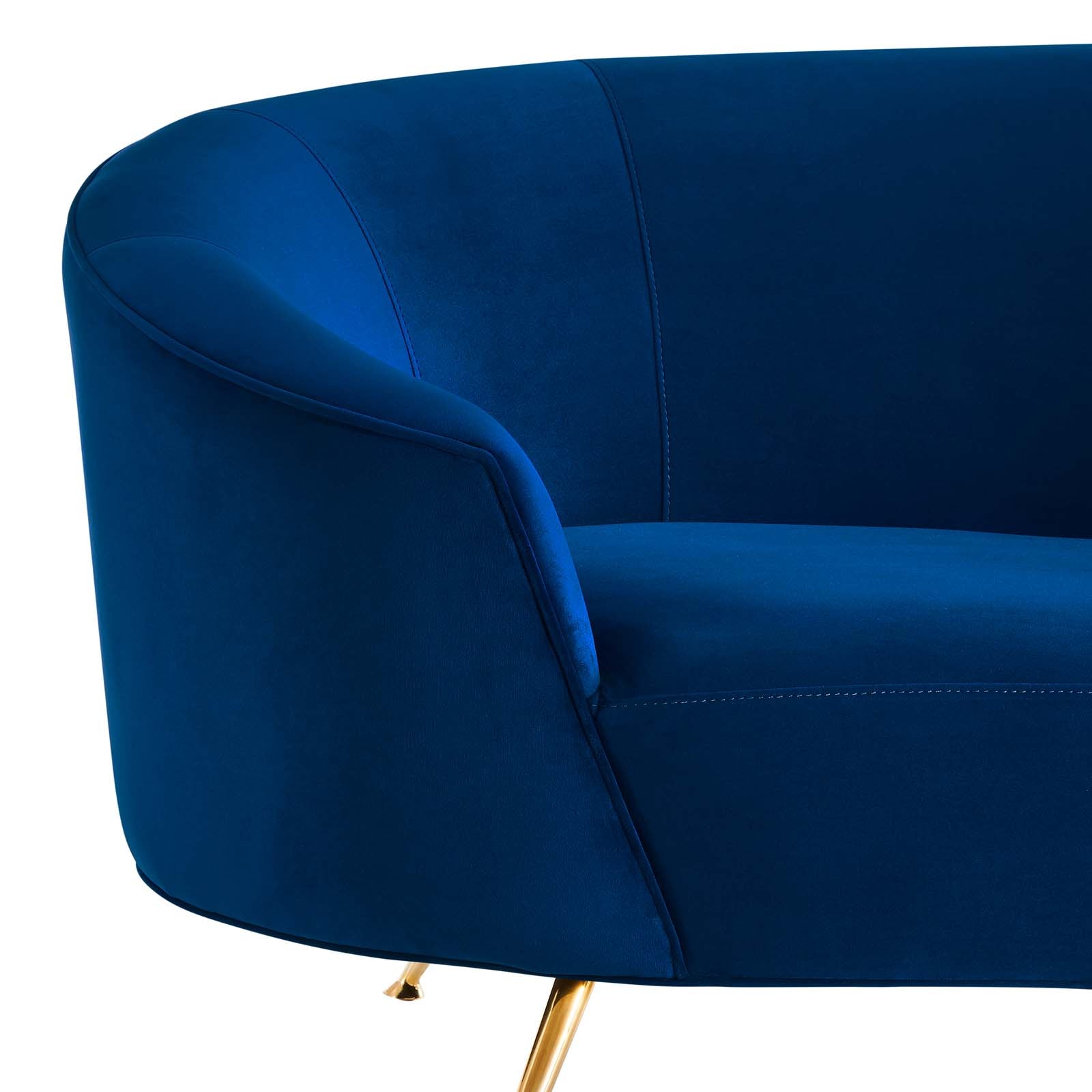 Modway Sofas & Couches - Marchesa Upholstered Performance Velvet Sofa Navy