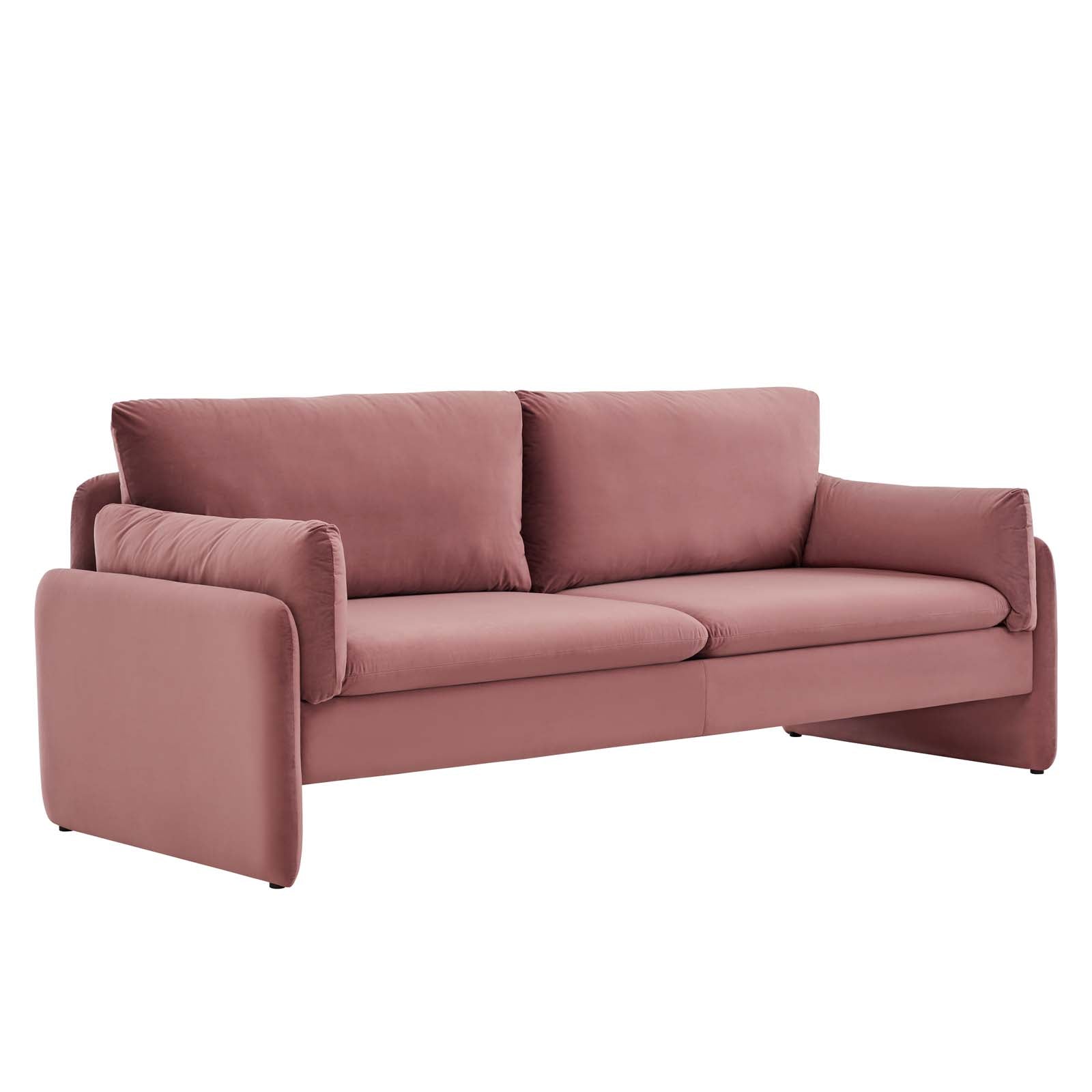 Modway Sofas & Couches - Indicate Performance Velvet Sofa Chair Dusty Rose