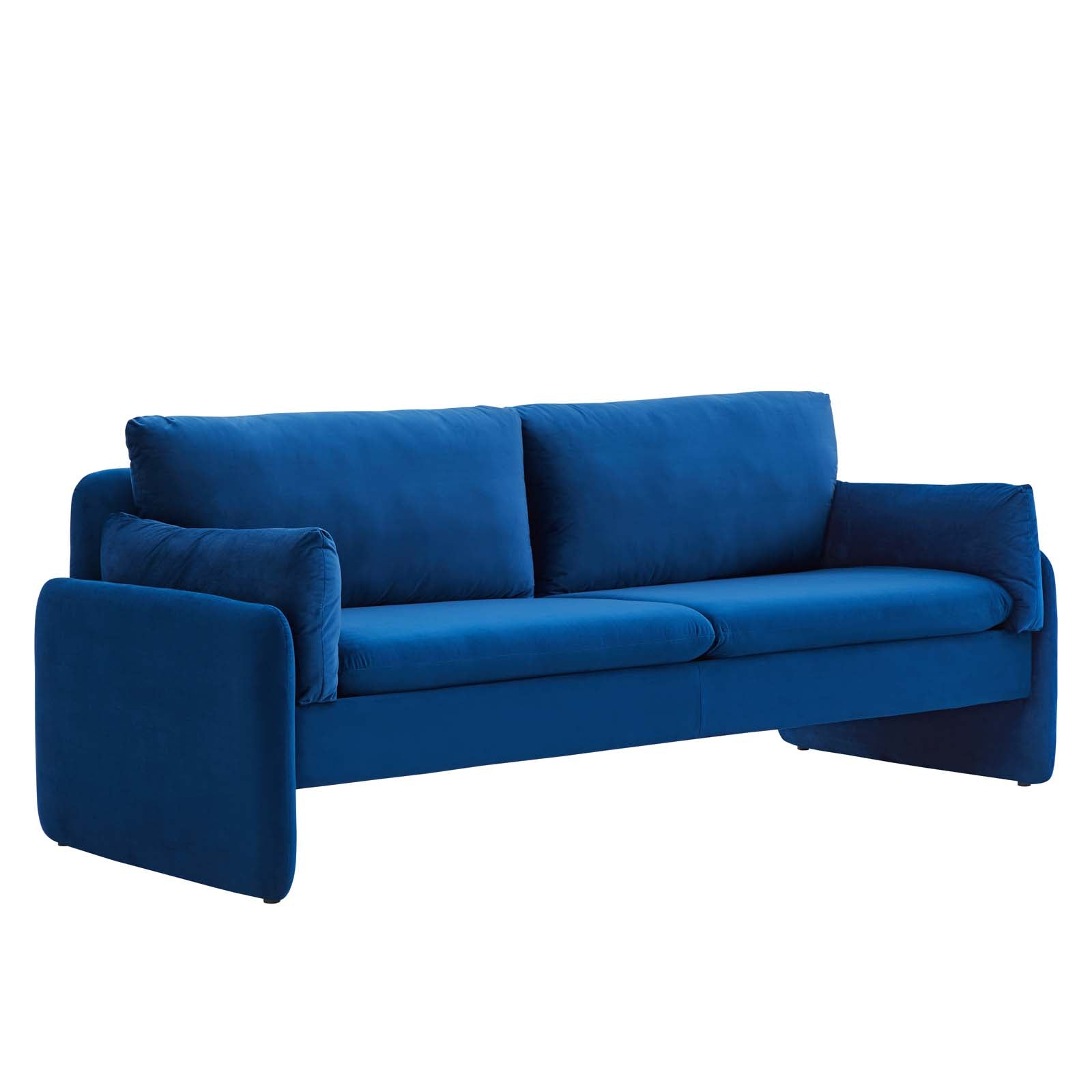 Modway Sofas & Couches - Indicate Performance Velvet Sofa Navy