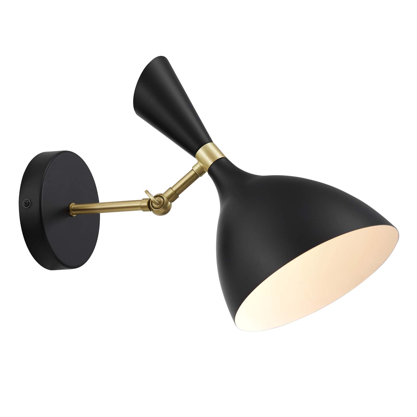 Modway Wall Sconces - Declare Adjustable Wall Sconce Black