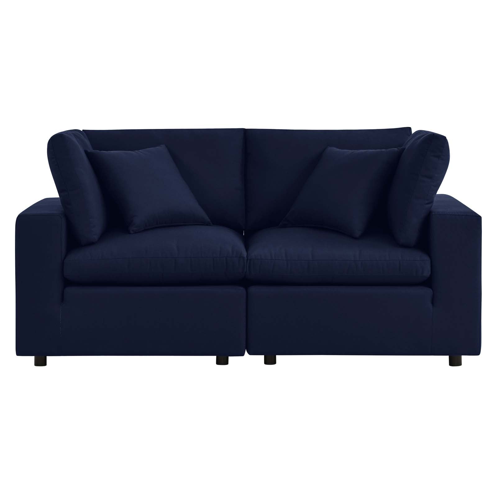 Modway Outdoor Sofas - Commix Sunbrella Outdoor Patio Loveseat Navy