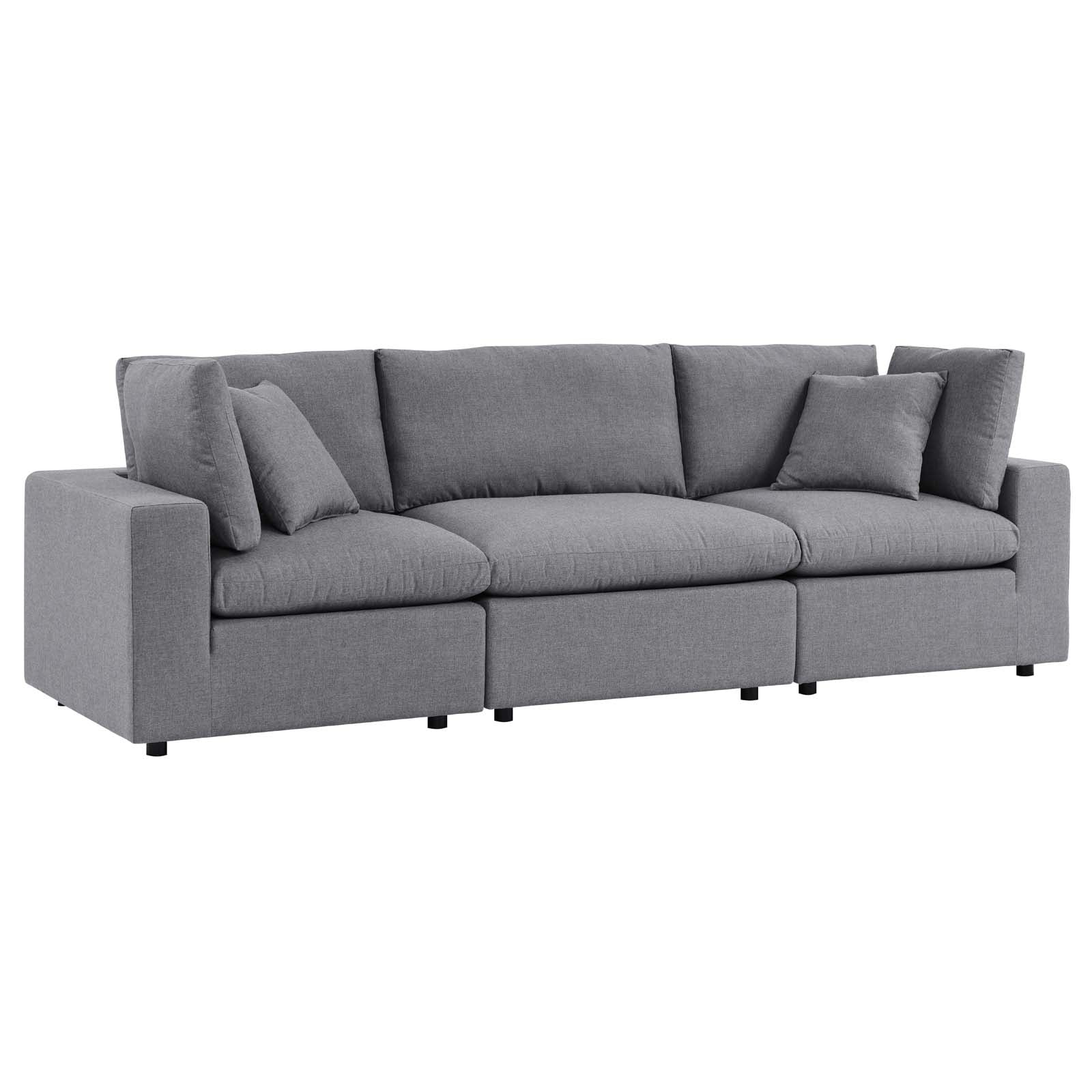 Modway Outdoor Sofas - Commix Sunbrella Outdoor Patio Sofa Gray
