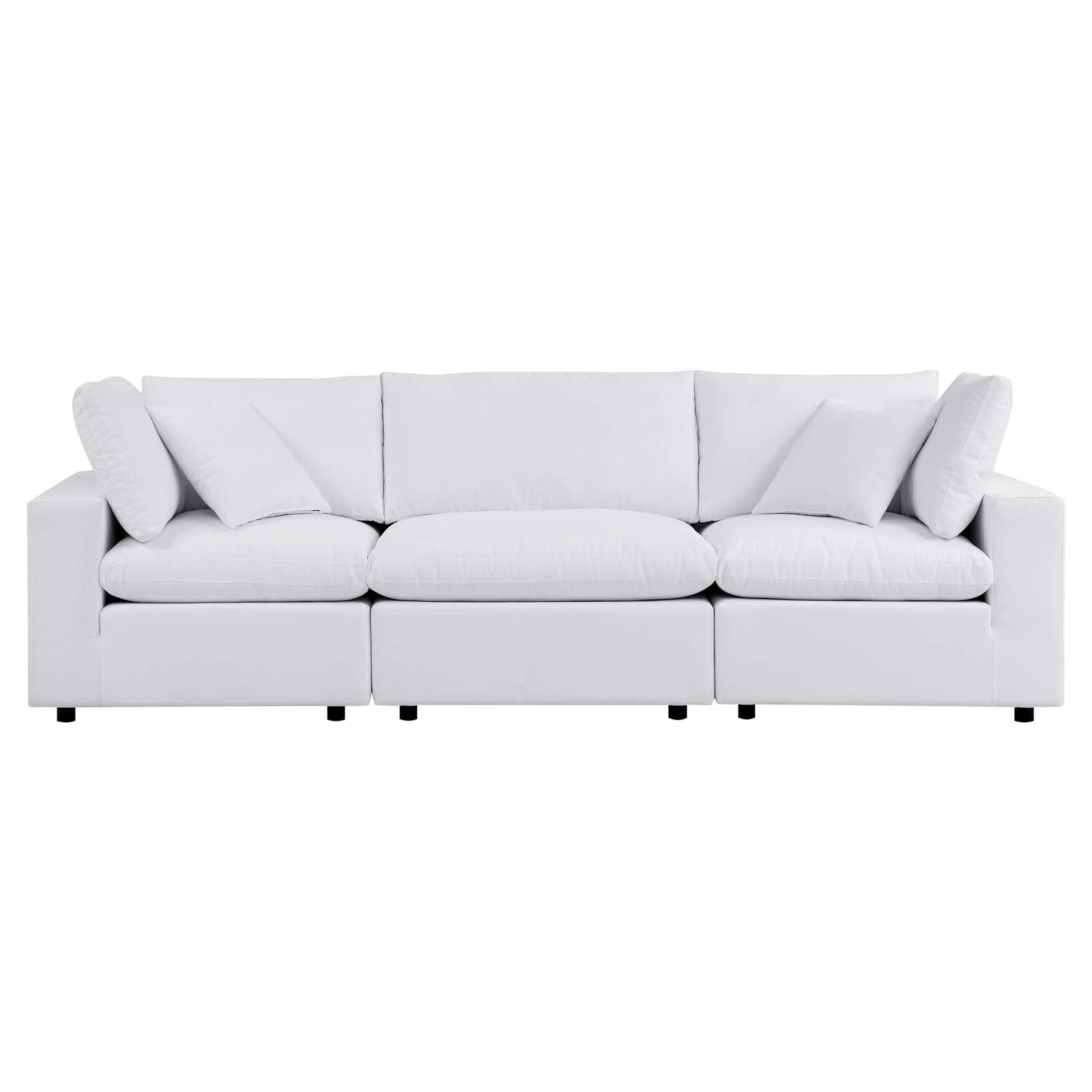 Modway Outdoor Sofas - Commix Sunbrella Outdoor Patio Sofa White