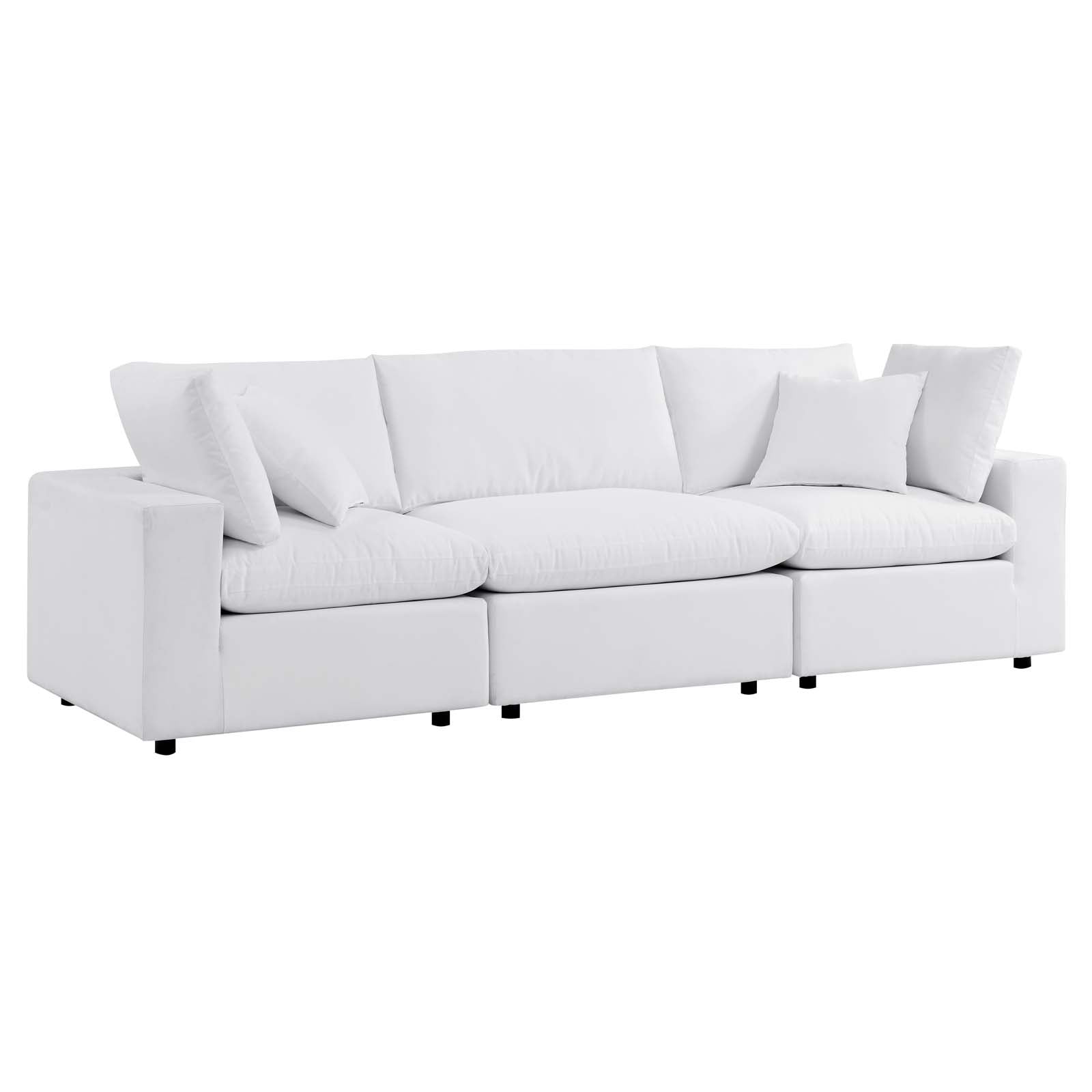 Modway Outdoor Sofas - Commix Sunbrella Outdoor Patio Sofa White