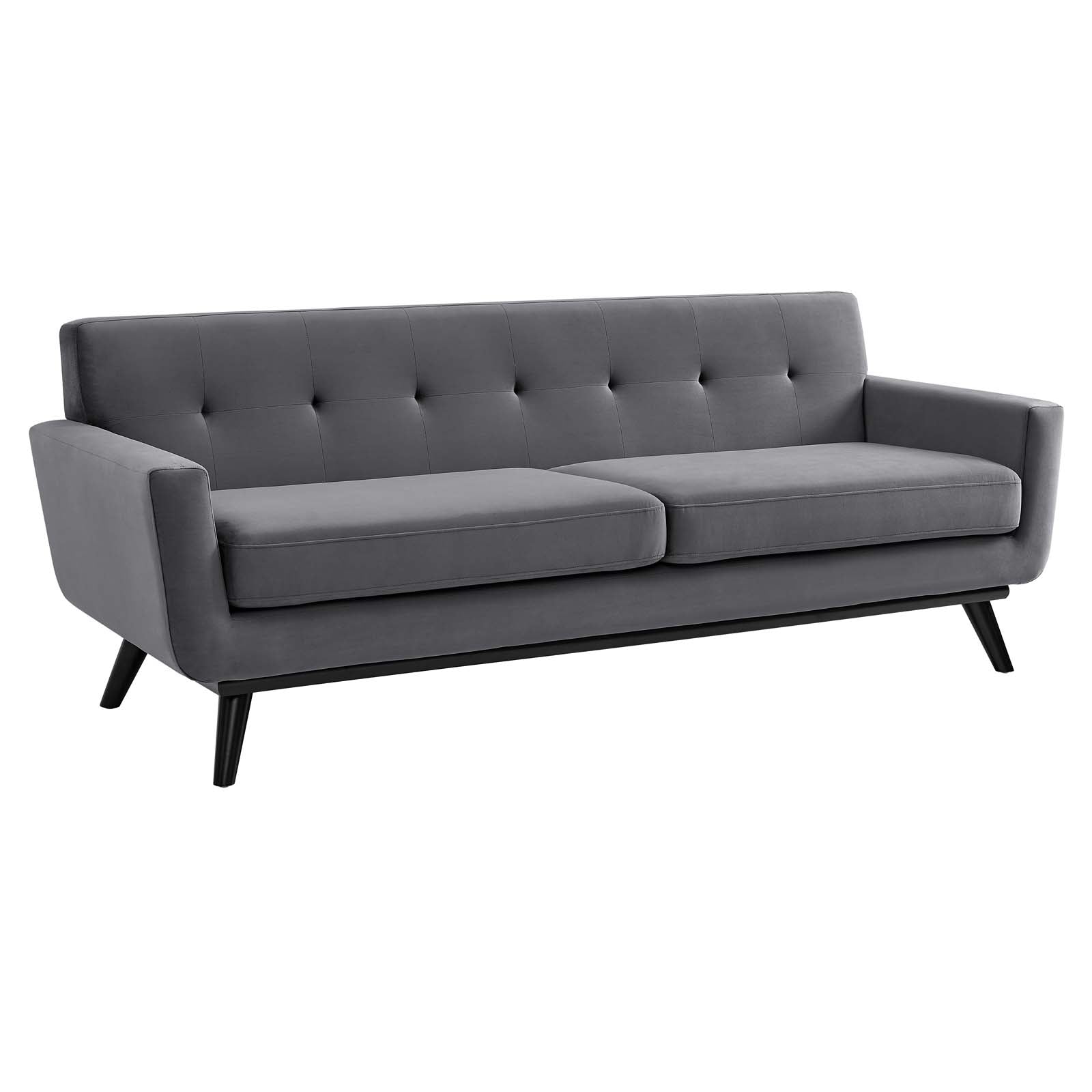 Modway Sofas & Couches - Engage Performance Velvet Sofa Gray