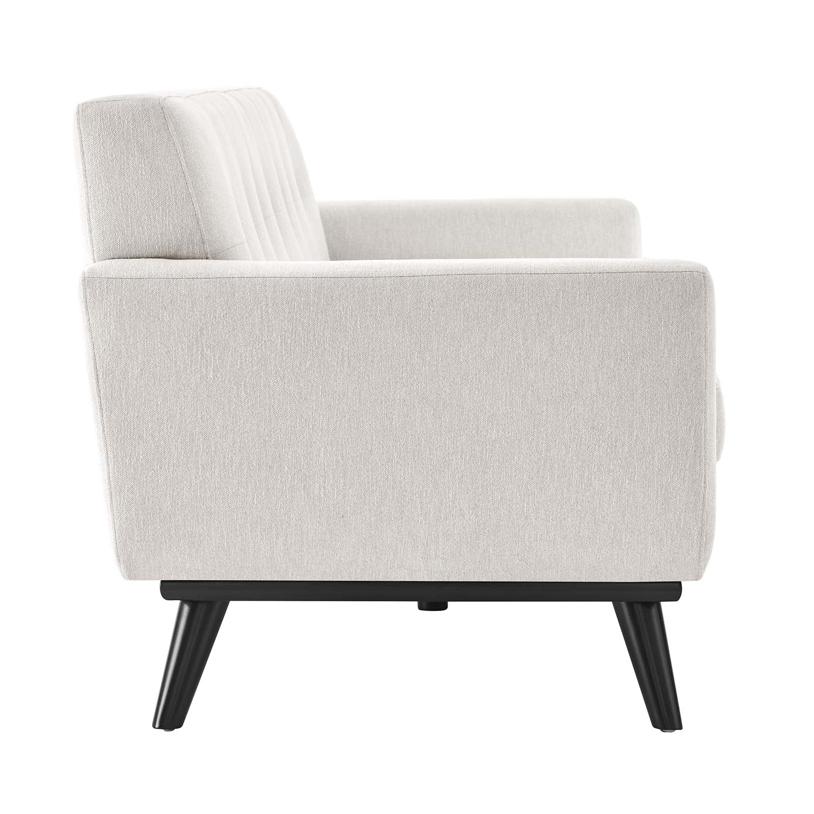 Modway Sofas & Couches - Engage Herringbone Fabric Sofa Ivory