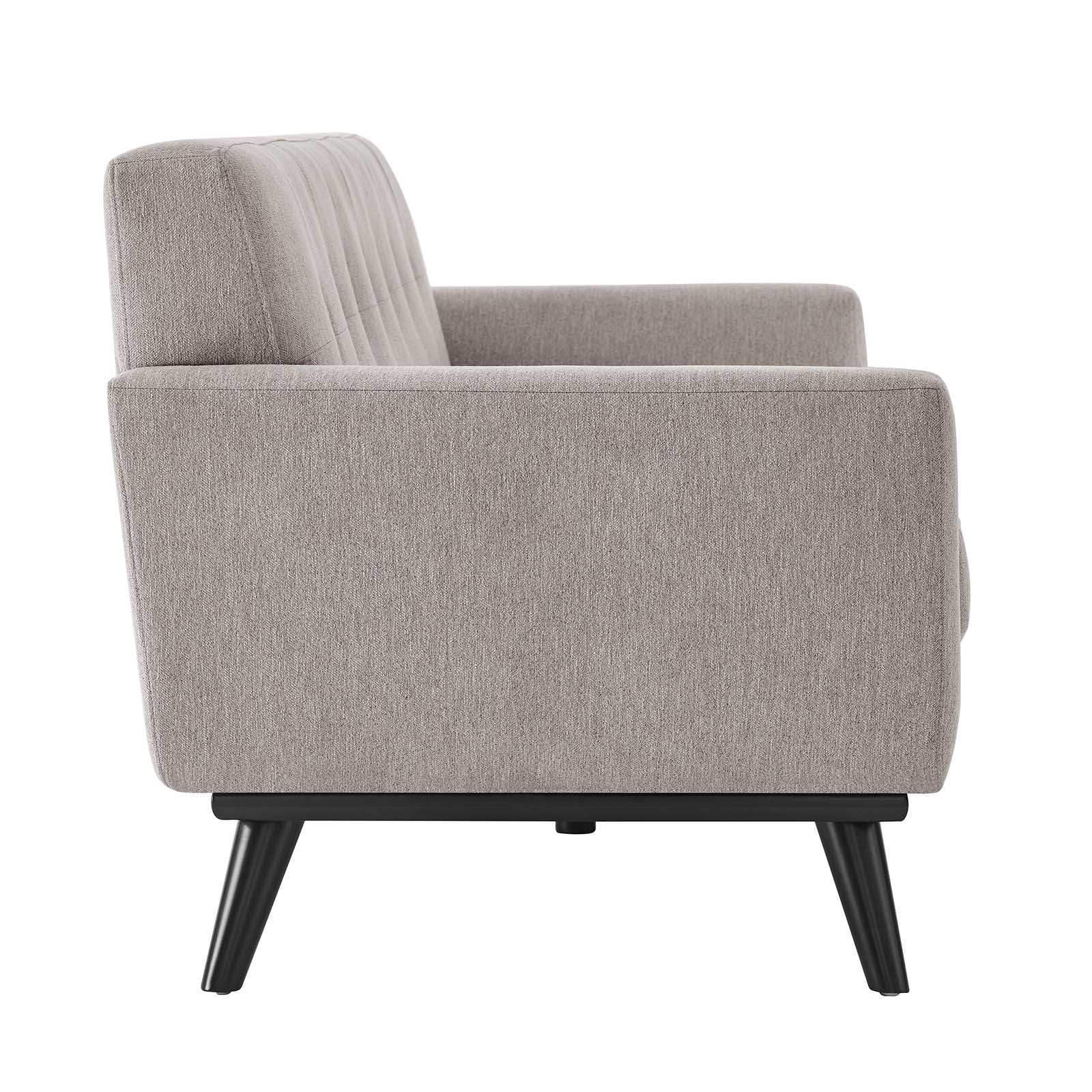 Modway Sofas & Couches - Engage Herringbone Fabric Sofa Light Gray