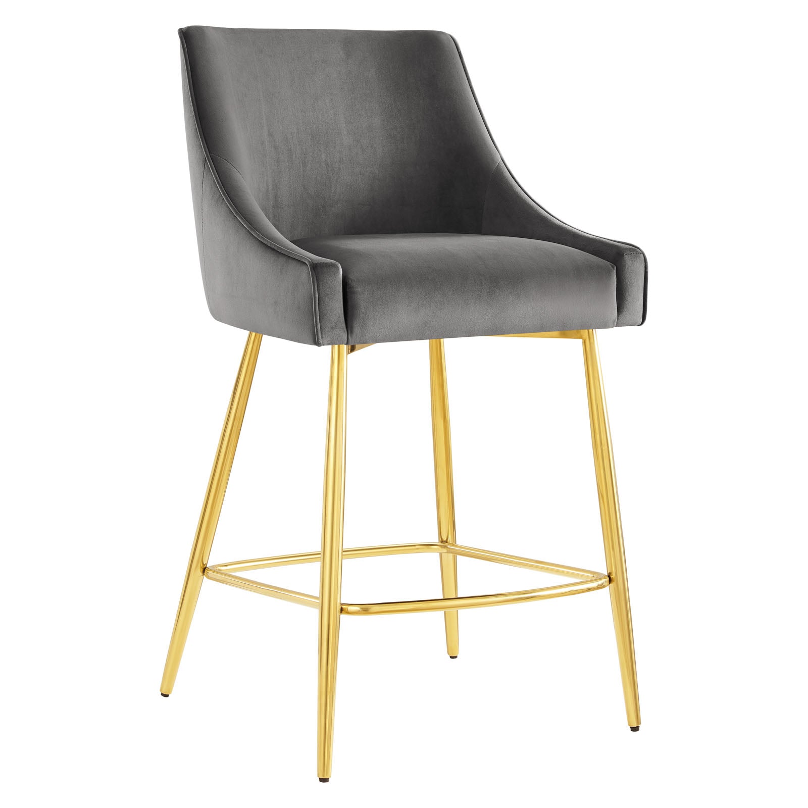 Modway Barstools - Discern Counter Stools - Set Of 2 Gray