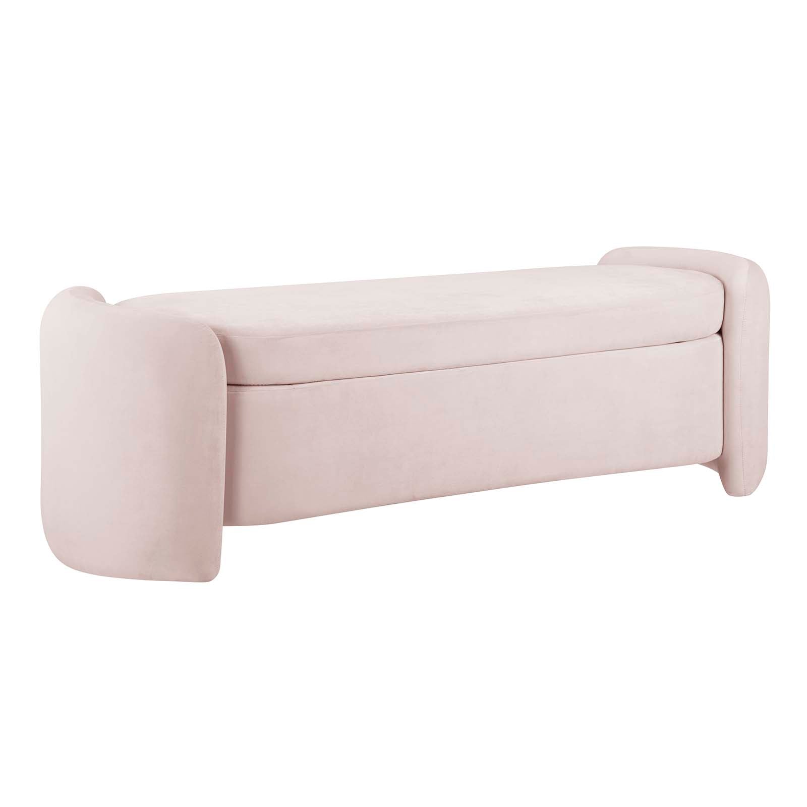 Modway Benches - Nebula Upholstered Performance Velvet Bench Pink