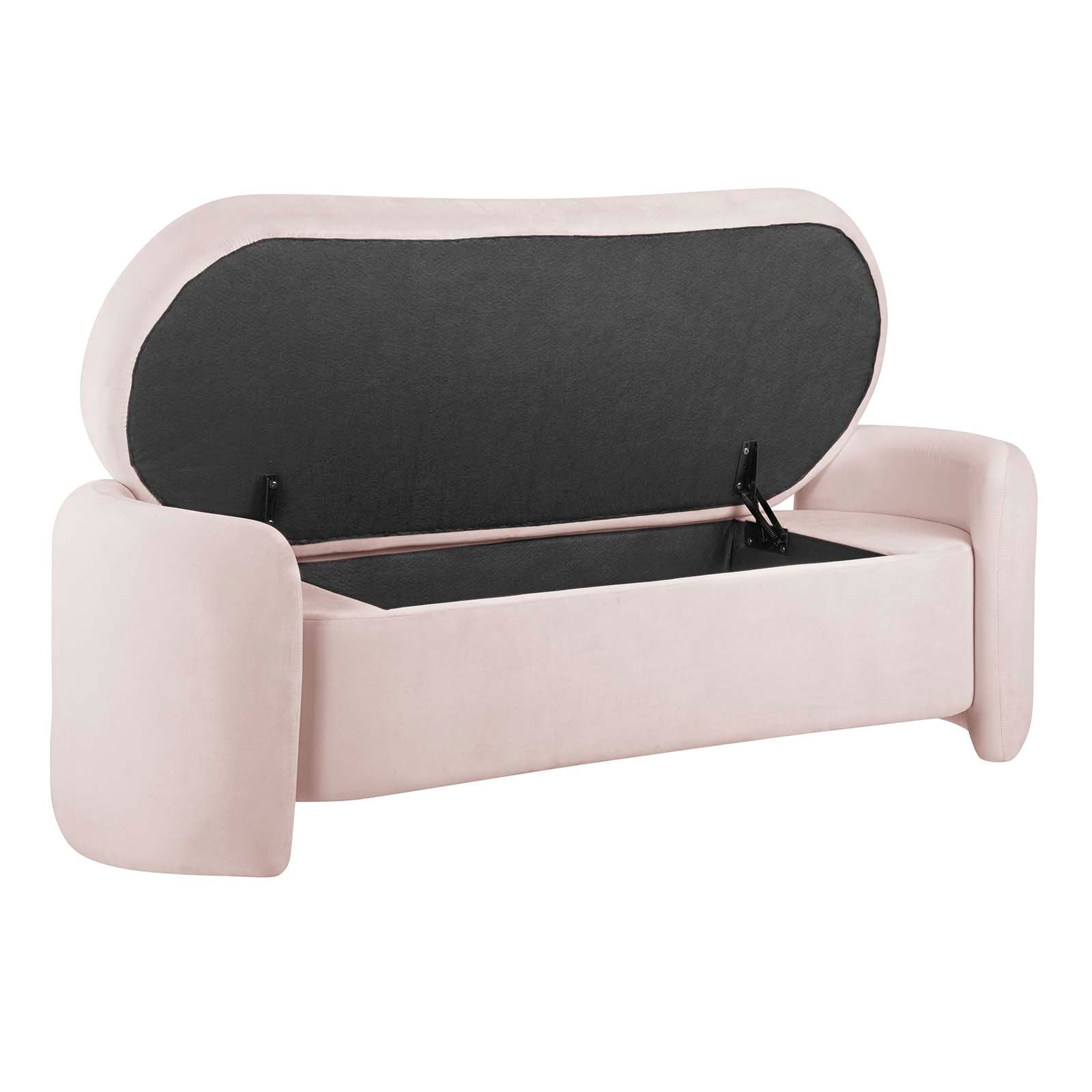 Modway Benches - Nebula Upholstered Performance Velvet Bench Pink