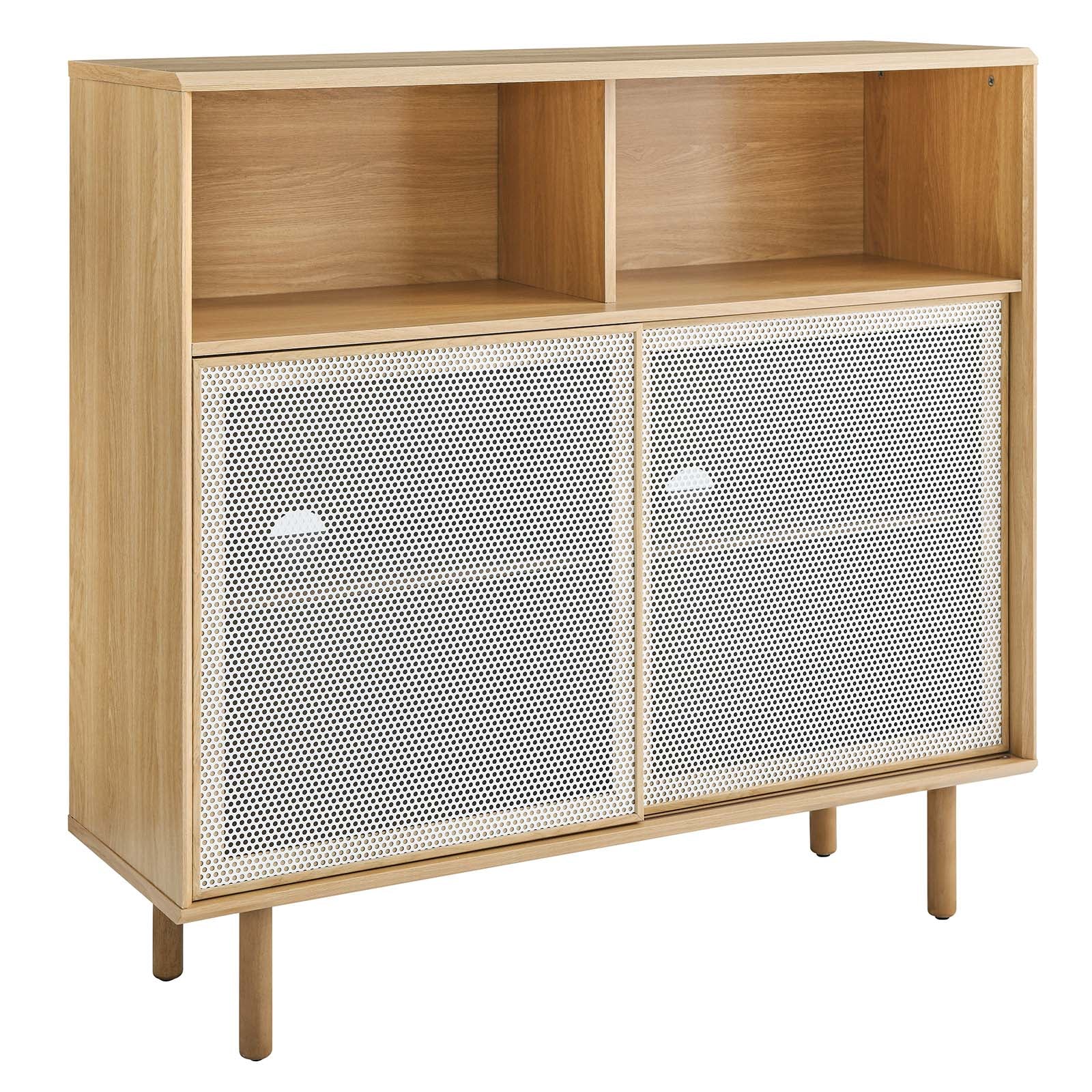 Modway Bookcases & Display Units - Kurtis-47"-Display-Cabinet-Oak