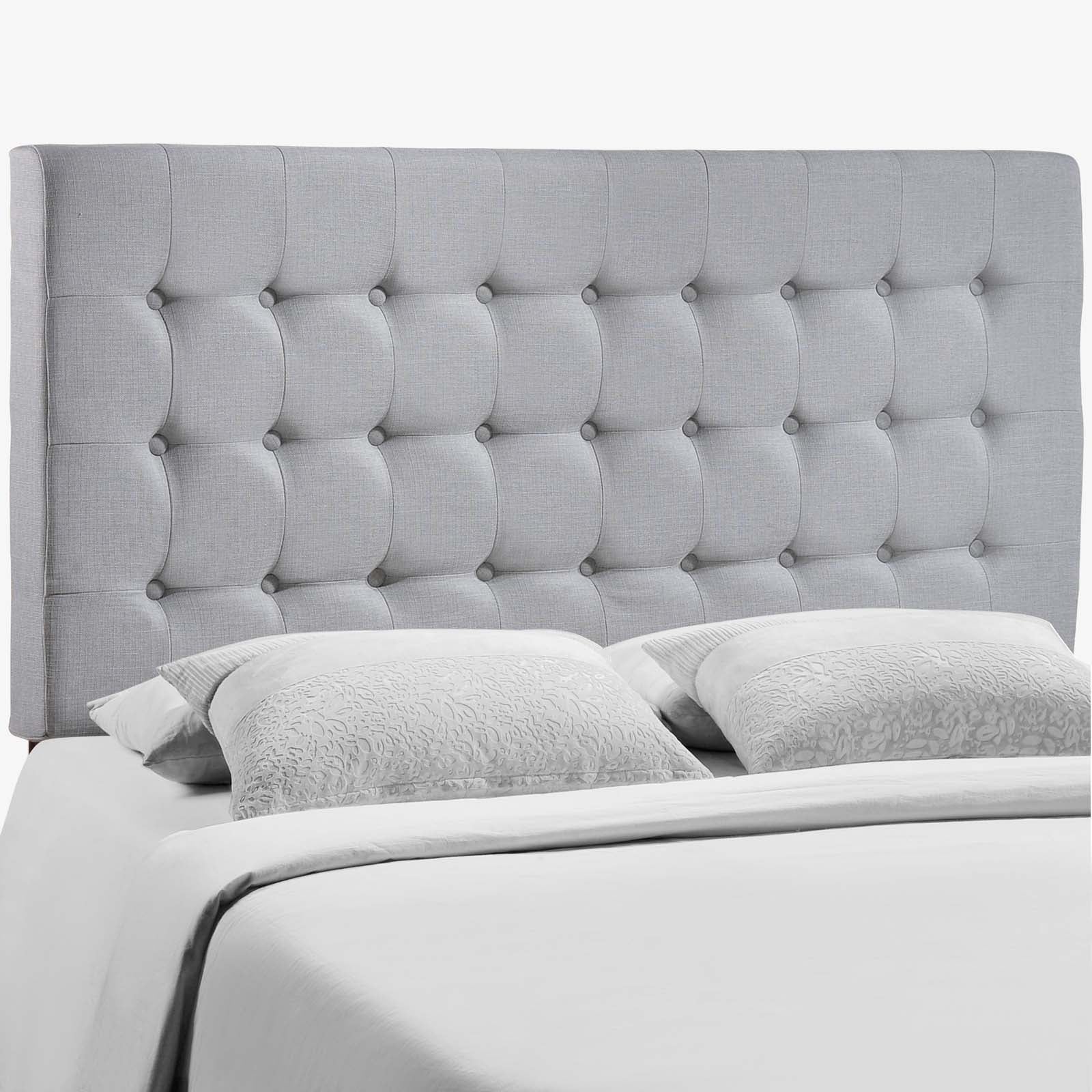 Modway Headboards - Tinble Queen Upholstered Fabric Headboard Sky Gray