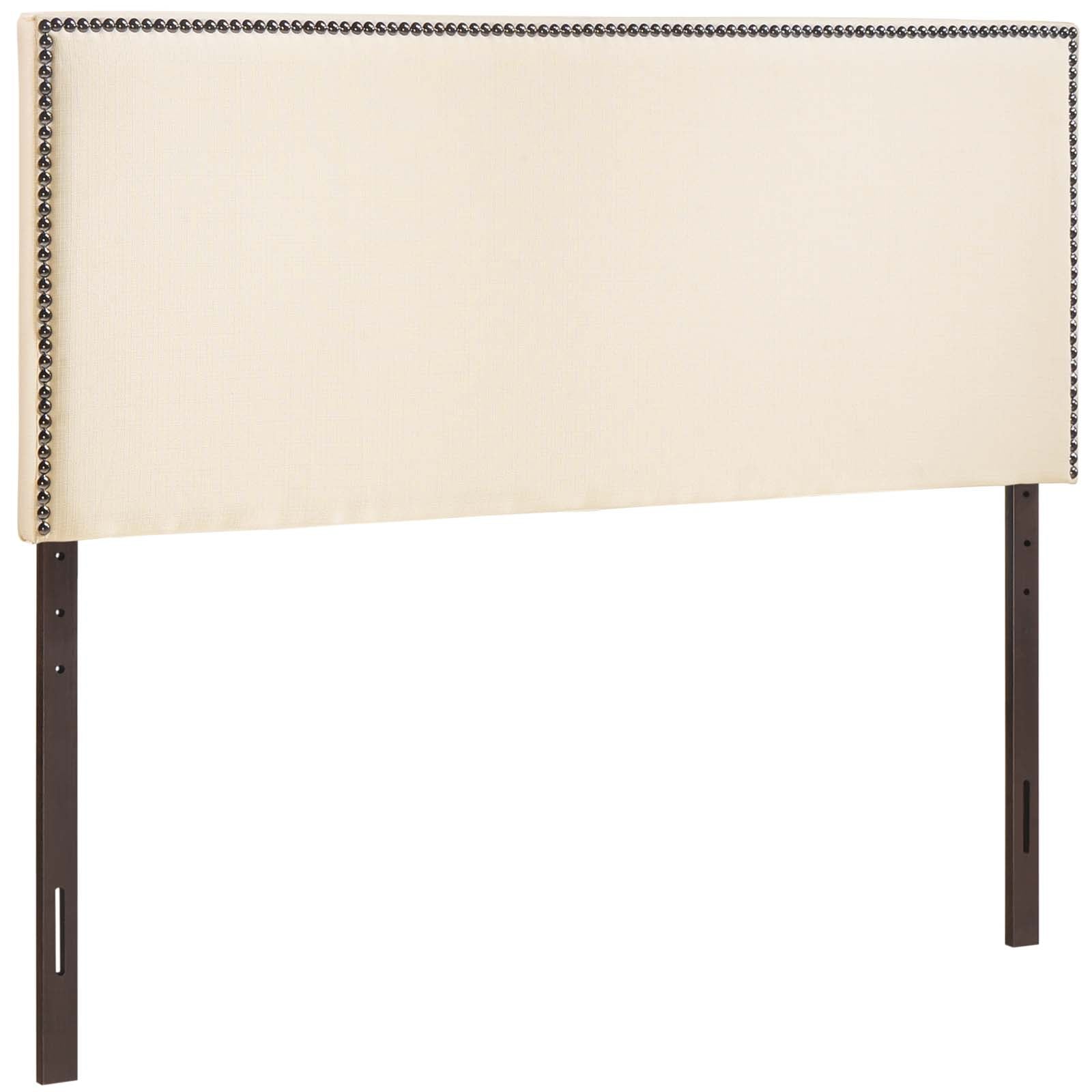 Modway Headboards - Region Nailhead Queen Upholstered Headboard Ivory