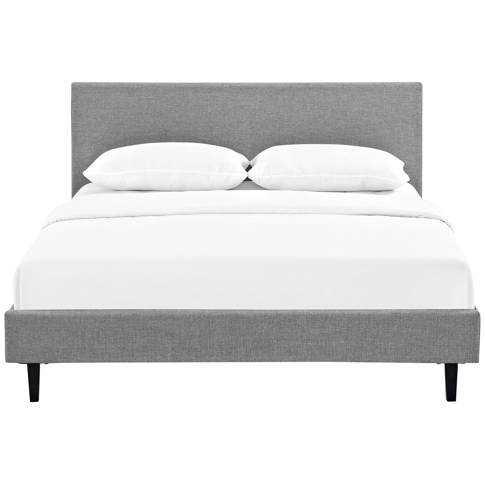 Modway Beds - Anya Queen Bed Light Gray