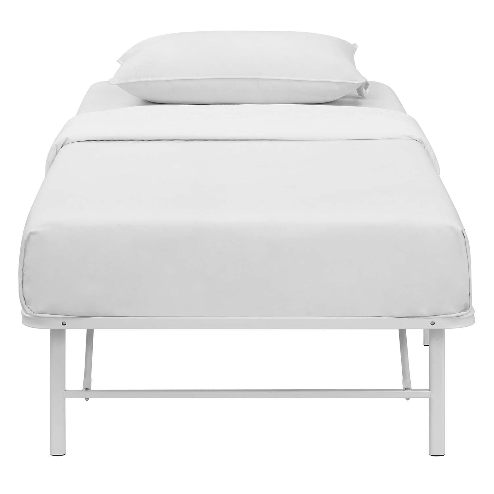 Modway Beds - Horizon Twin Stainless Steel Bed Frame White