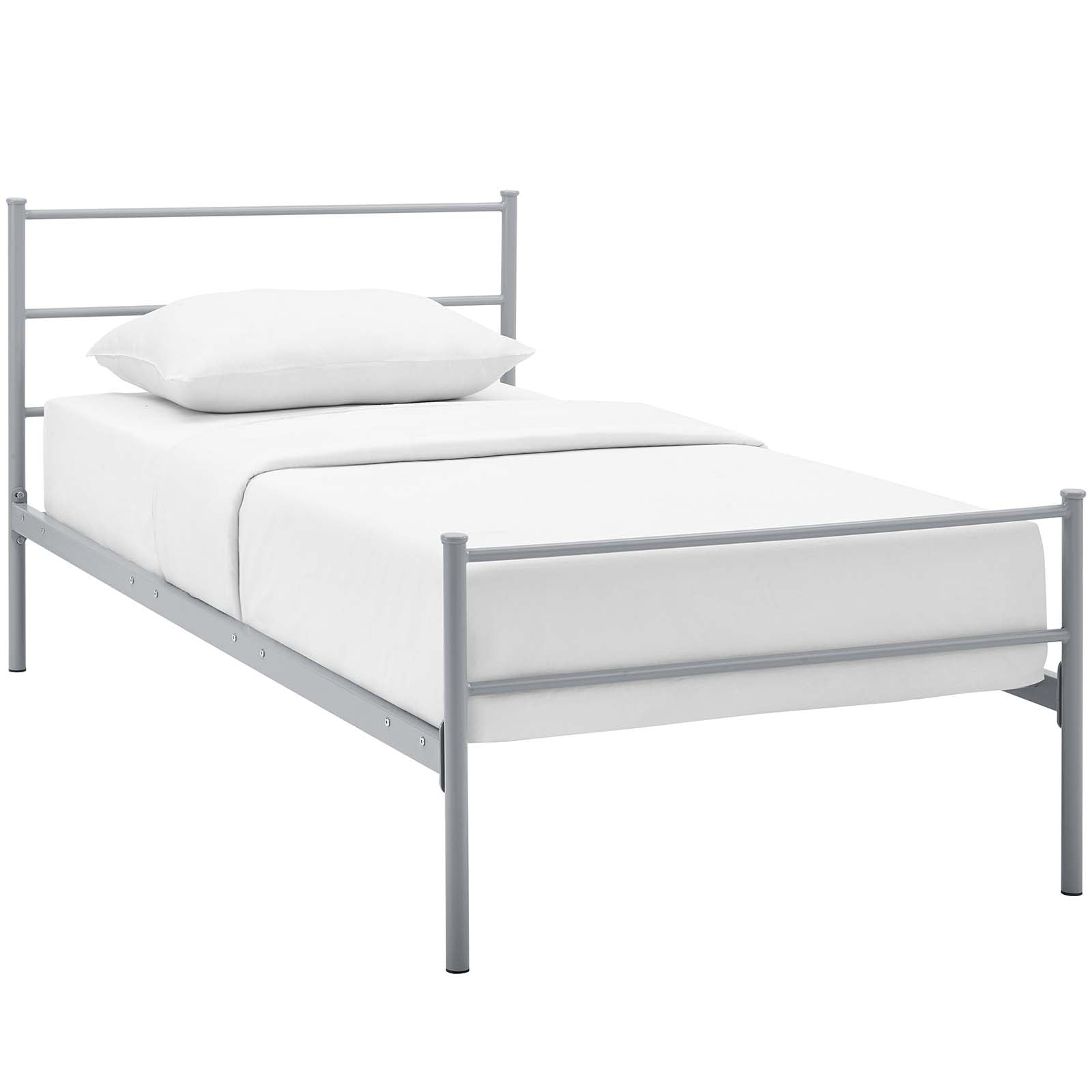 Modway Beds - Alina Platform Twin Bed Frame Gray