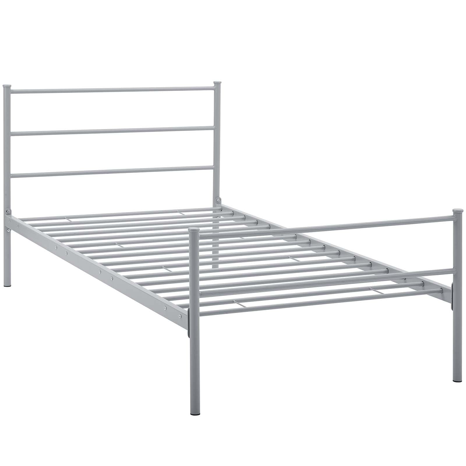 Modway Beds - Alina Platform Twin Bed Frame Gray