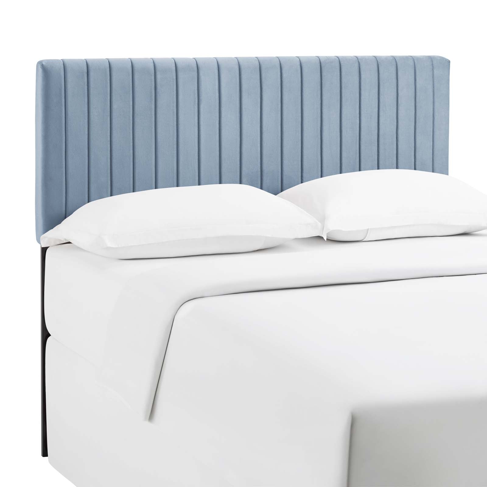 Modway Headboards - Keira Full / Queen Performance Velvet Headboard Light Blue