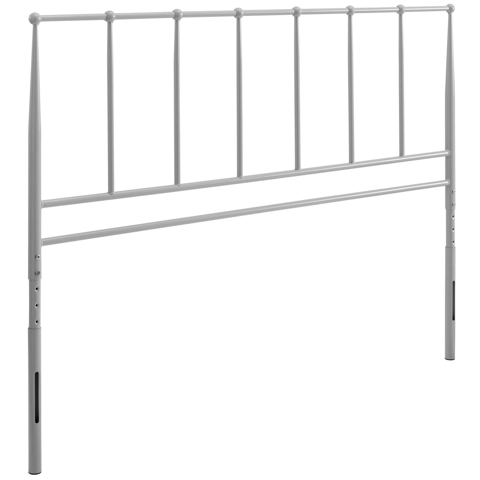 Modway Headboards - Kiana Full Metal Stainless Steel Headboard Gray