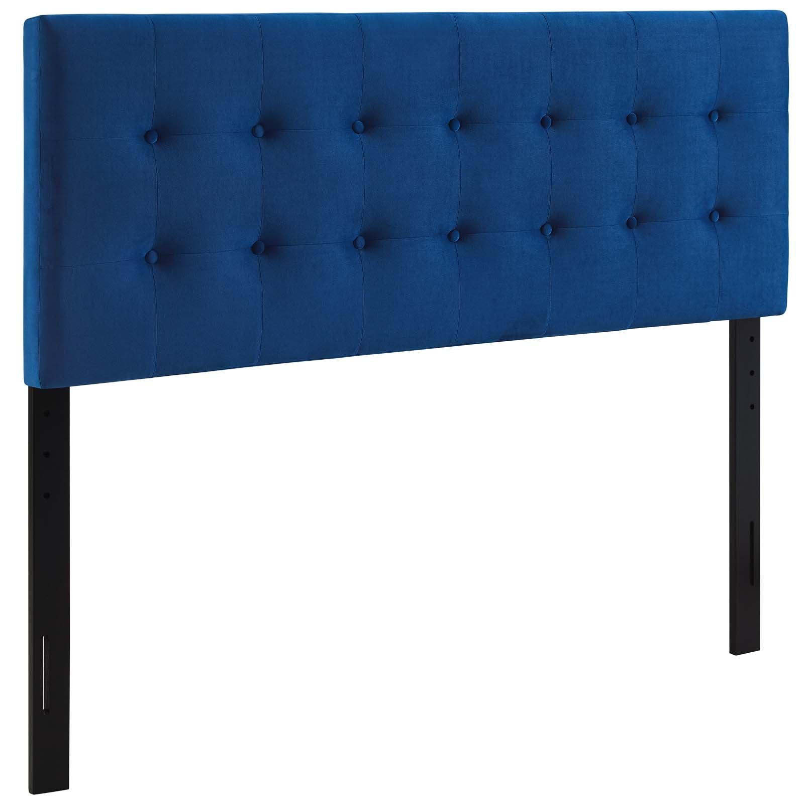 Modway Headboards - Emily King Biscuit Tufted Performance Velvet Headboard Navy