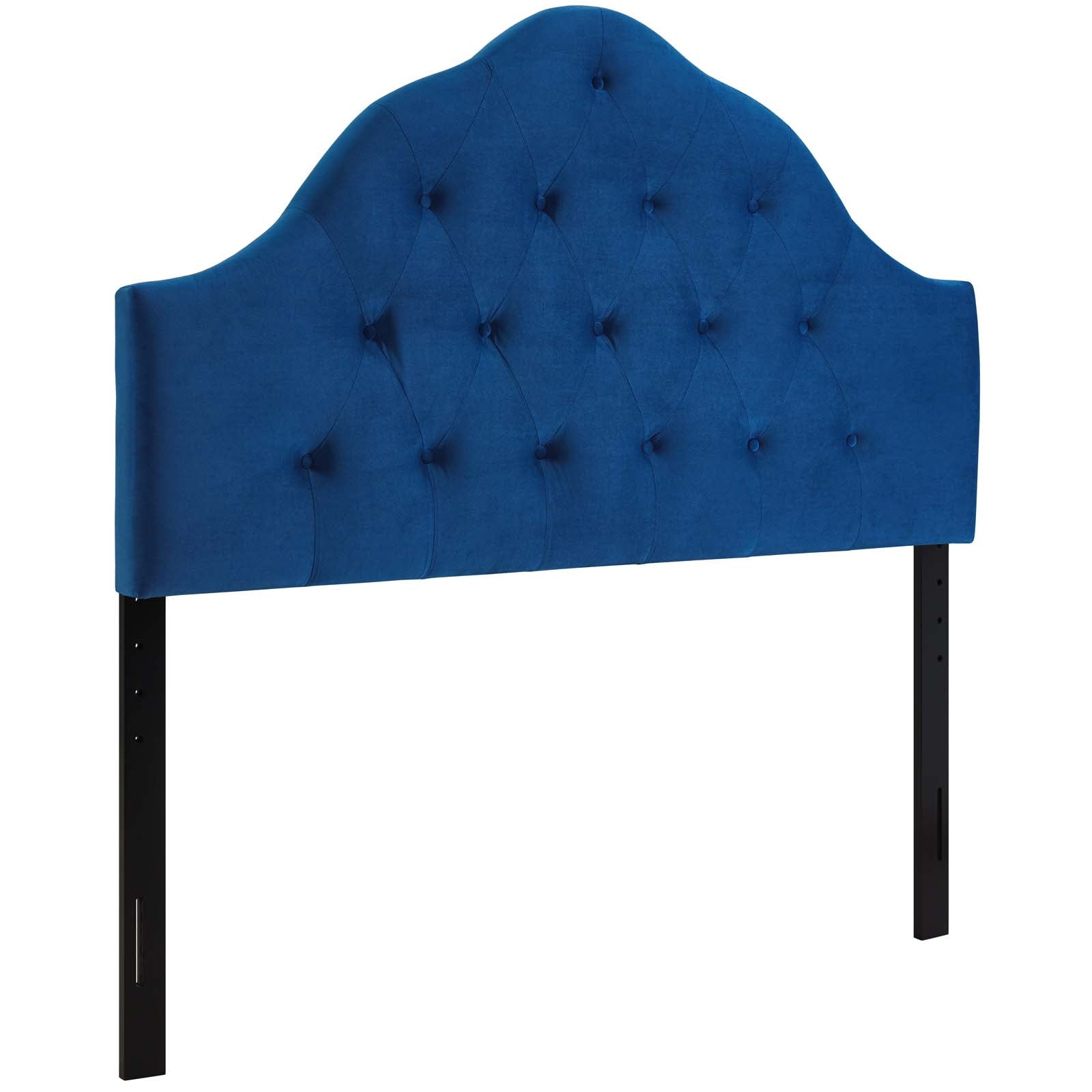 Modway Headboards - Sovereign Queen Diamond Tufted Performance Velvet Headboard Navy