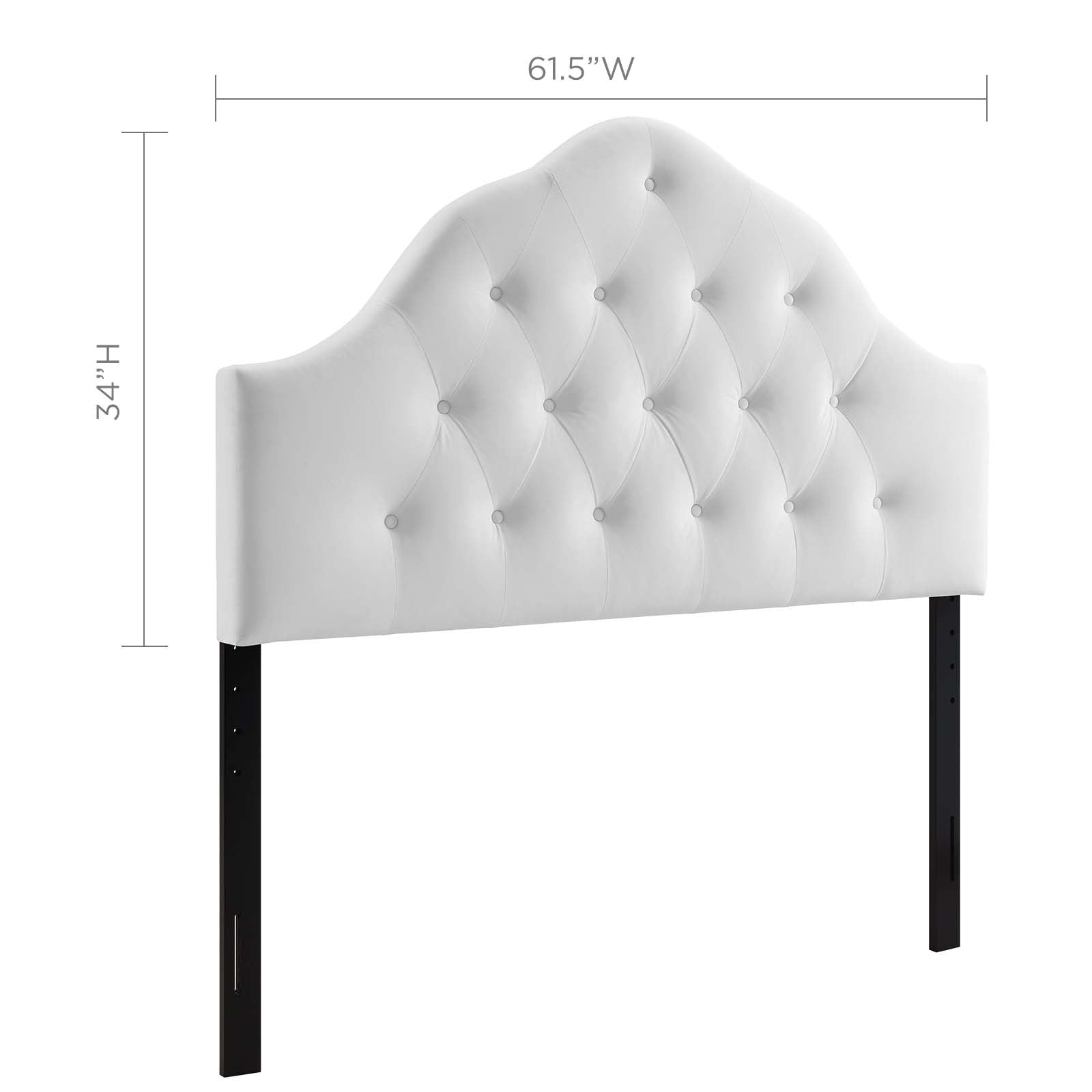 Modway Headboards - Sovereign Queen Diamond Tufted Headboard White