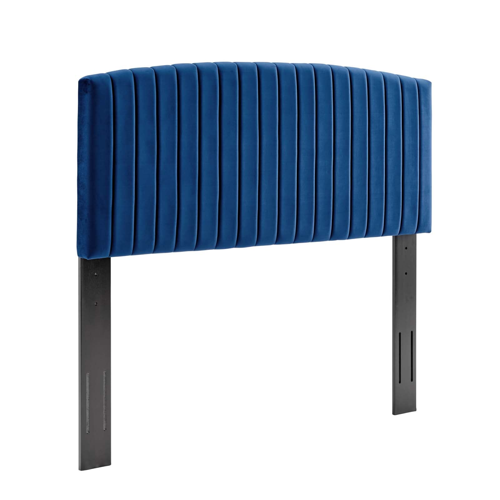 Modway Headboards - Rebecca Performance Velvet King / California King Headboard Navy