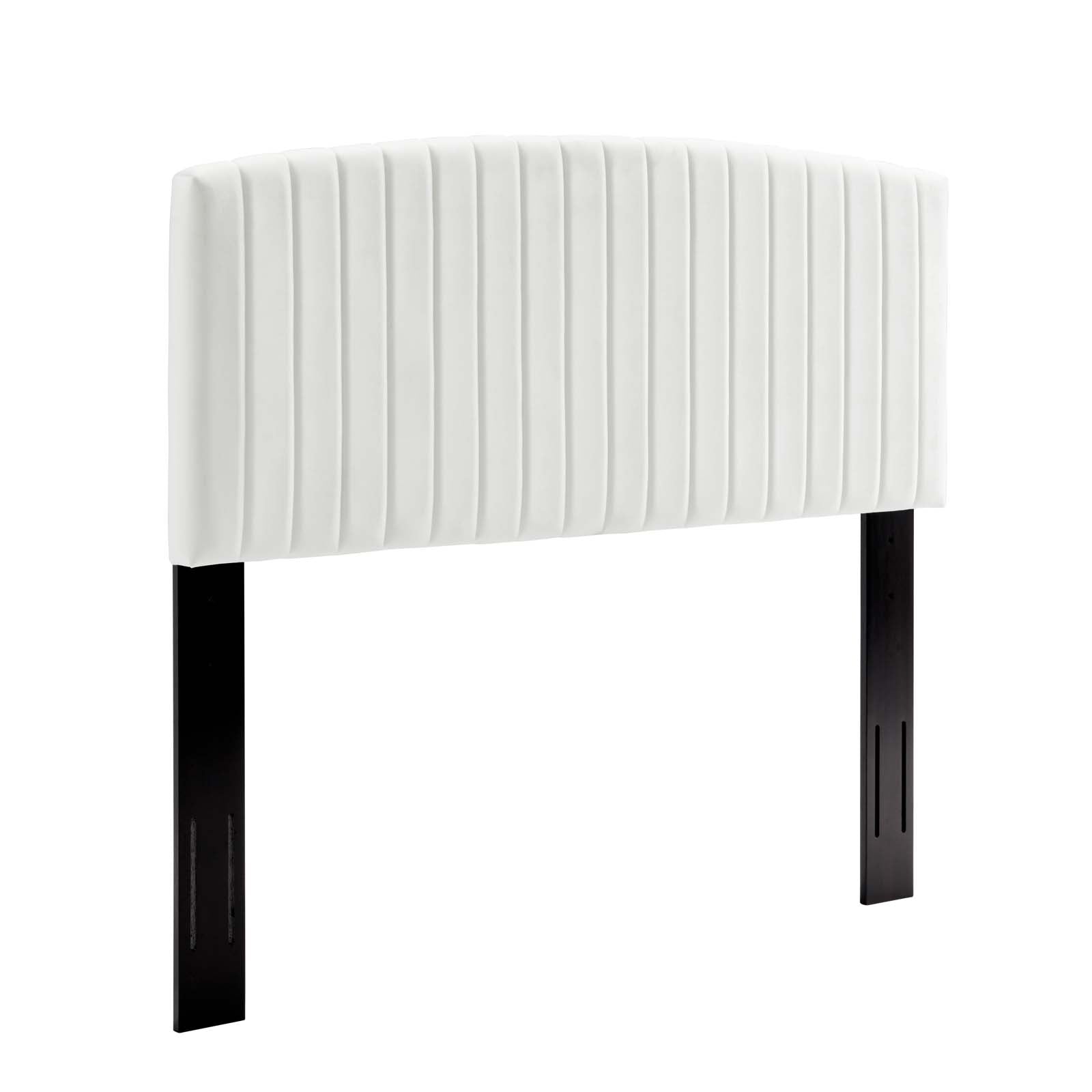 Modway Headboards - Rebecca Performance Velvet King / California King Headboard White