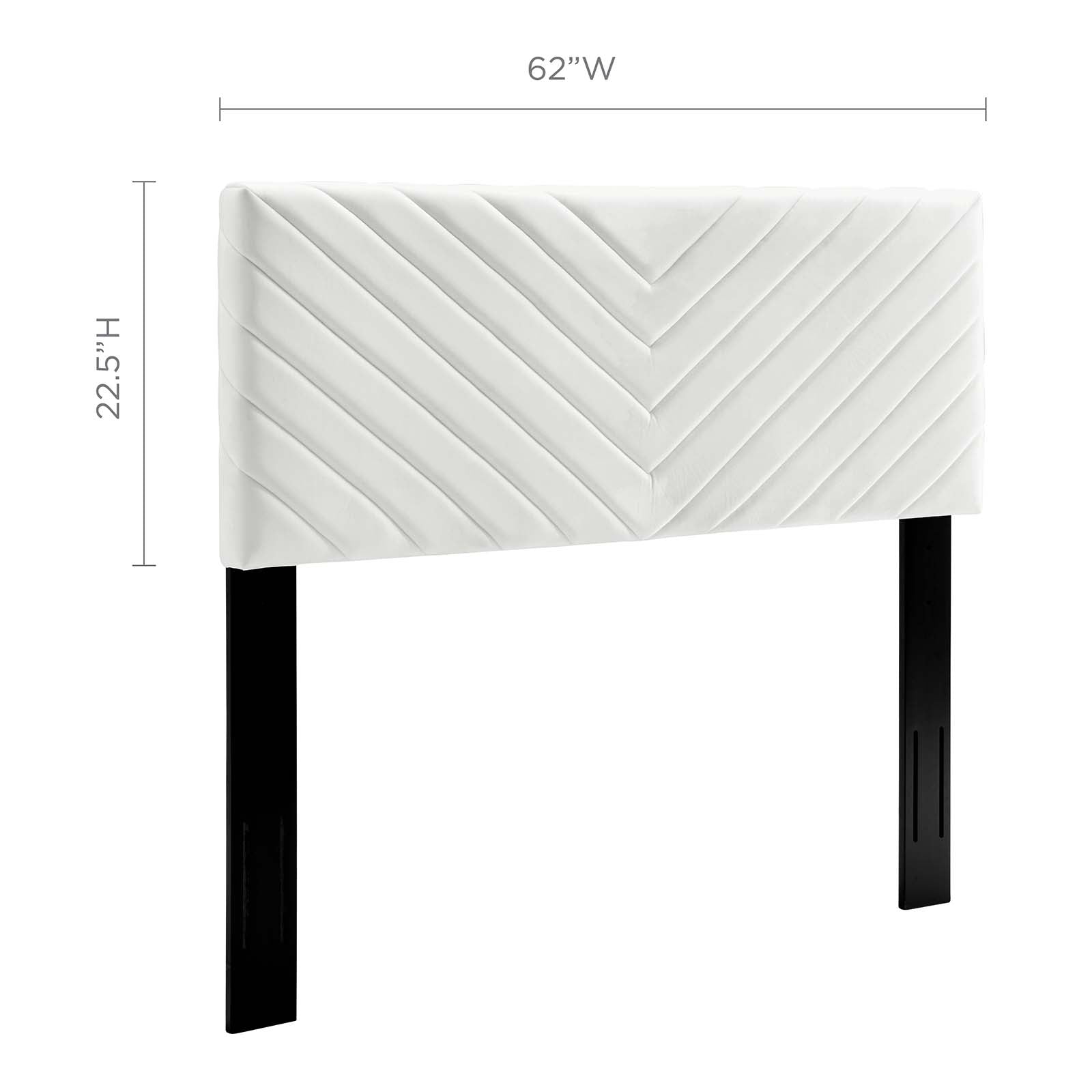 Modway Headboards - Alyson Angular Channel Tufted Full / Queen Headboard White