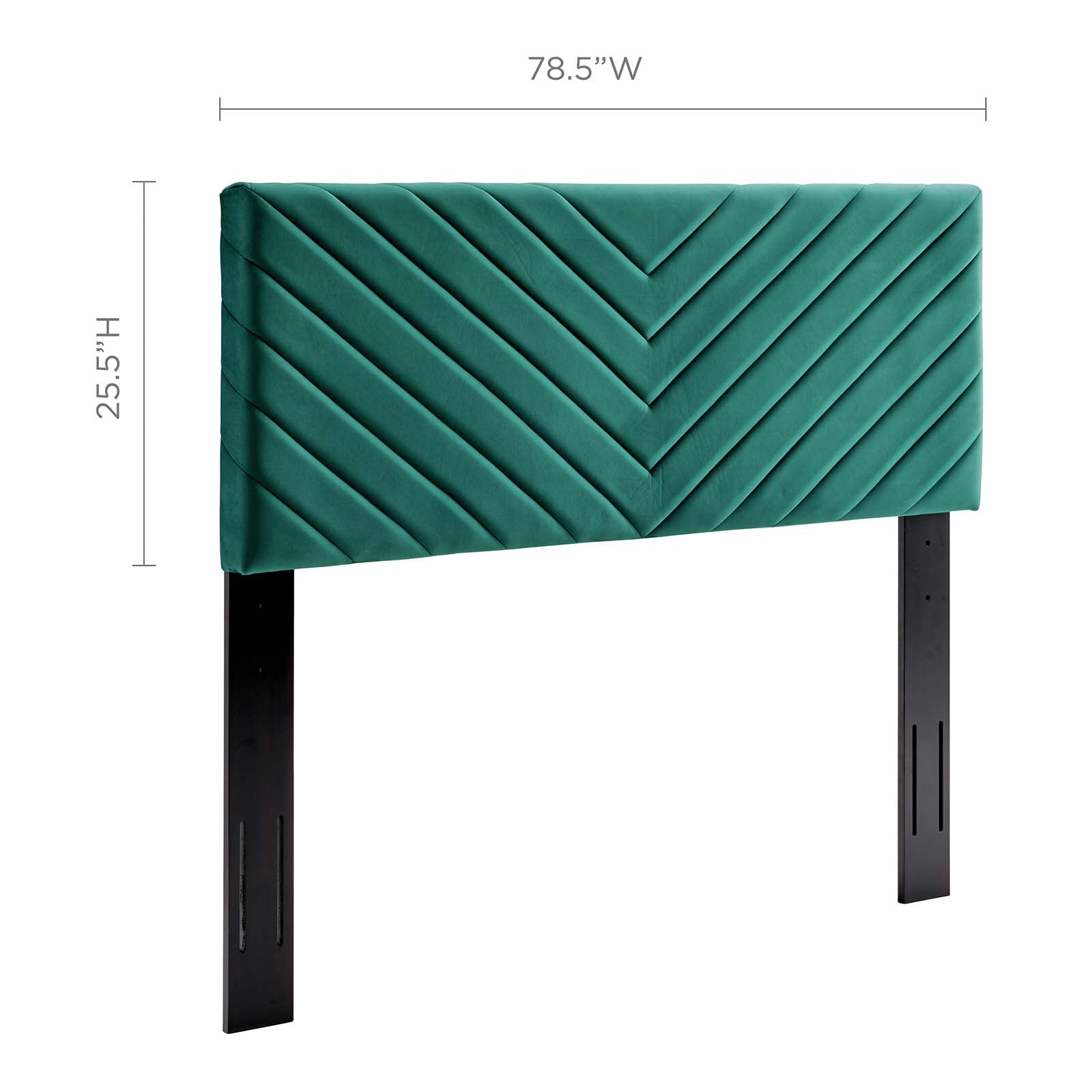 Modway Headboards - Alyson Angular Channel Tufted King / California King Headboard Teal