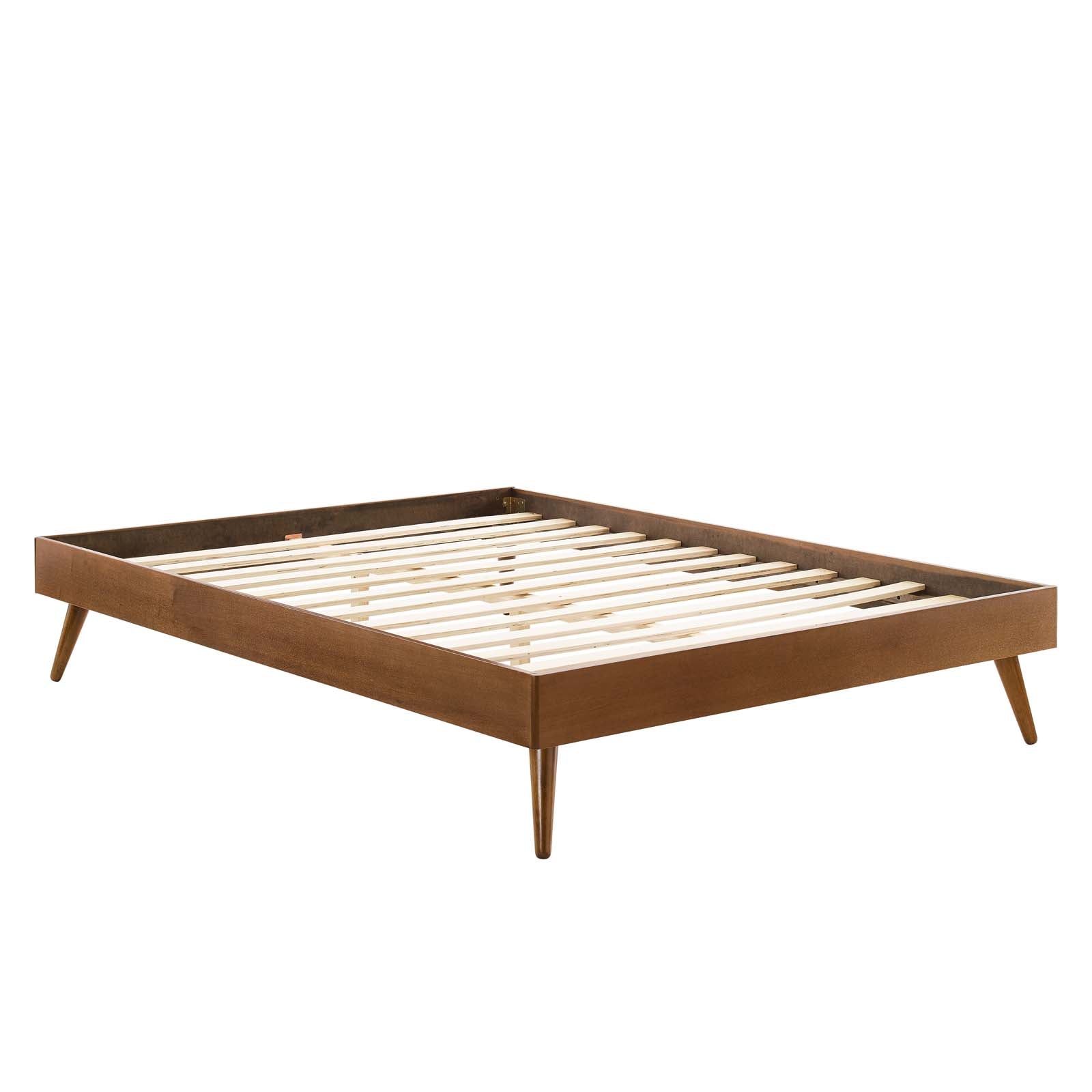 Modway Beds - Margo Full Wood Platform Bed Frame Walnut