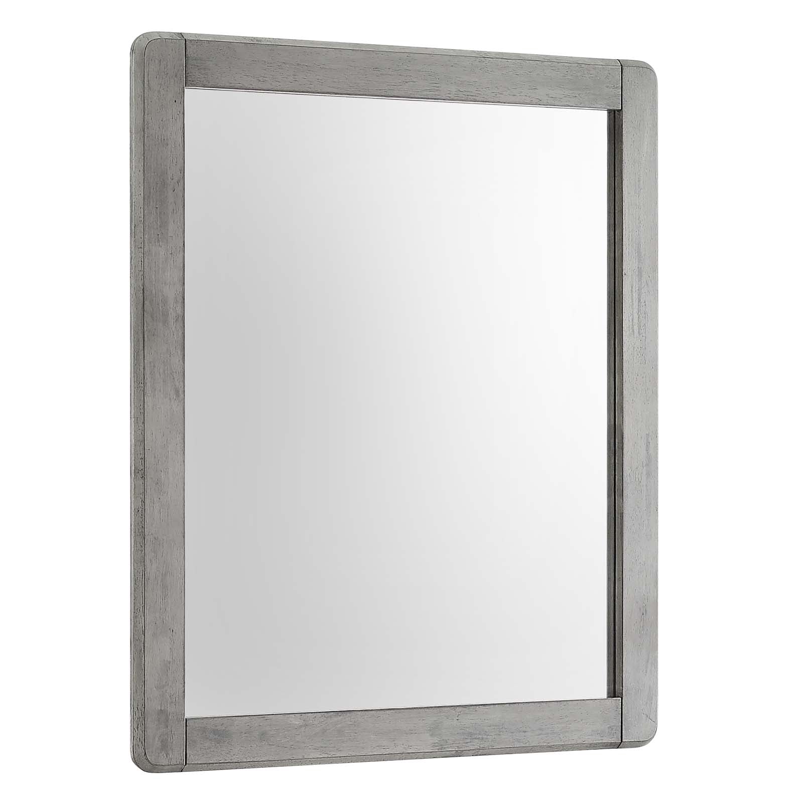 Modway Mirrors - Georgia Wood Mirror Gray