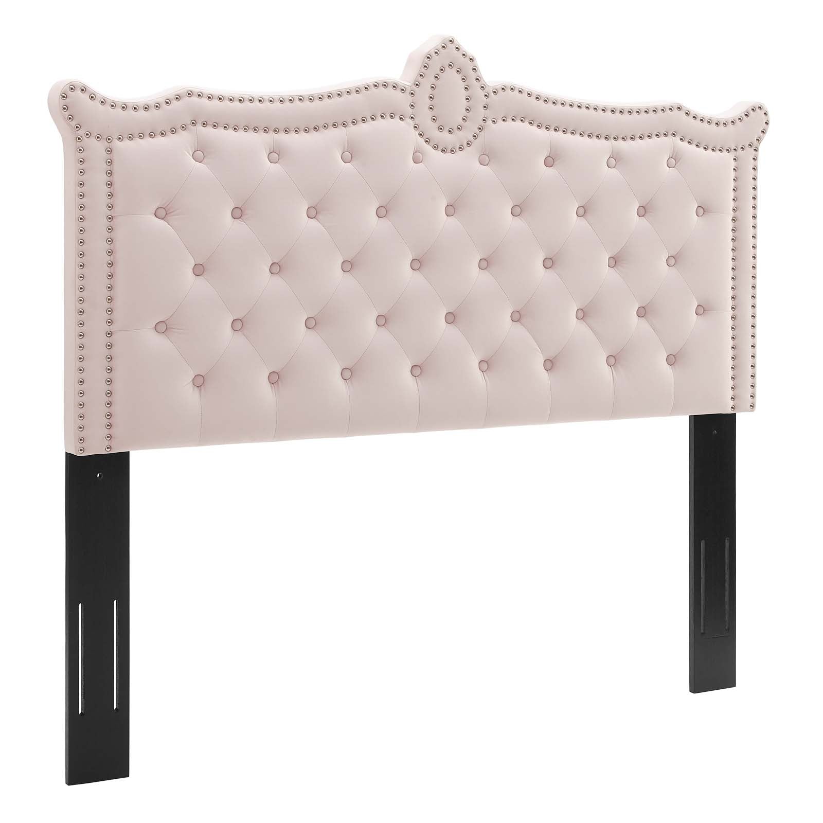 Modway Headboards - Louisa Tufted Performance Velvet Full/Queen Headboard Pink