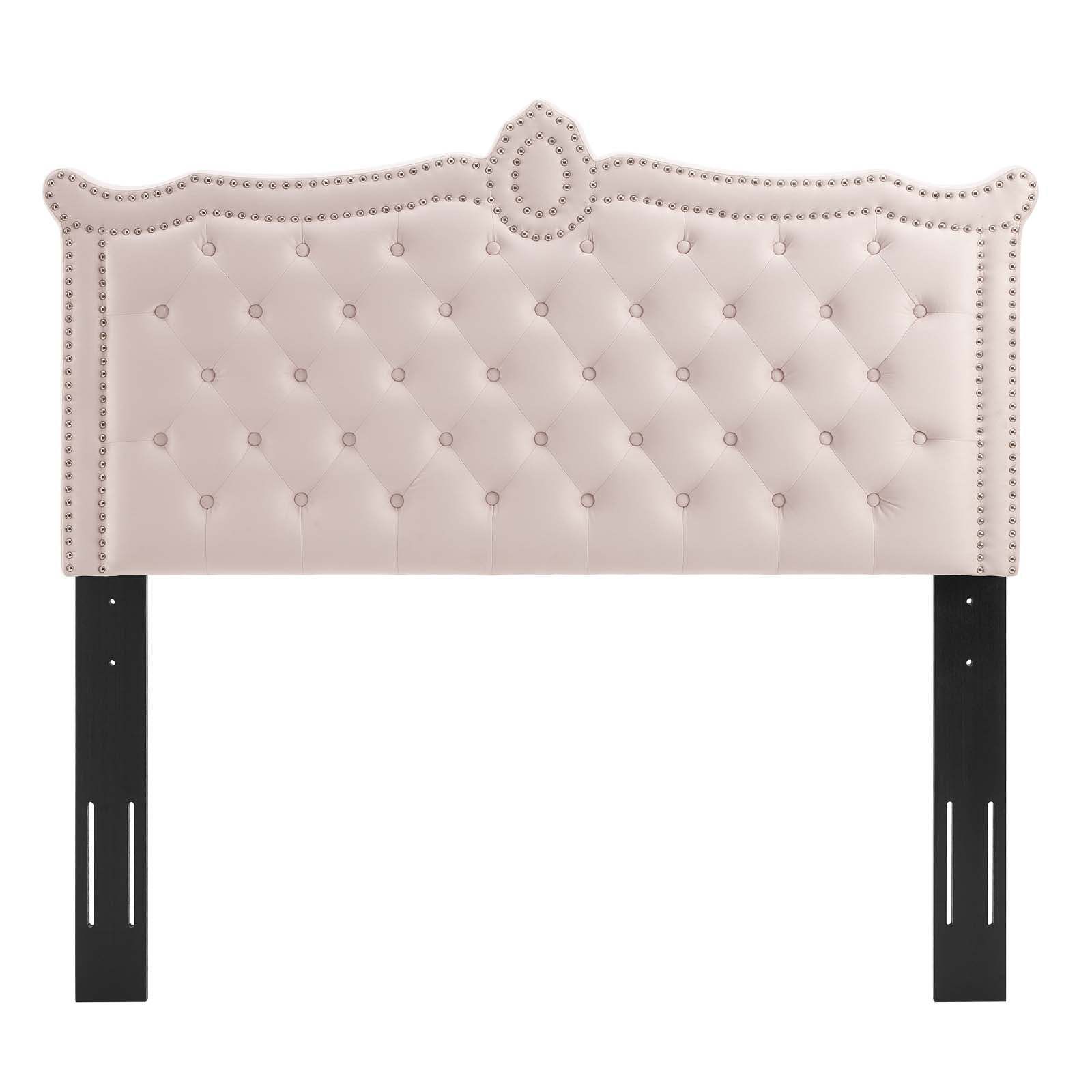 Modway Headboards - Louisa Tufted Performance Velvet Full/Queen Headboard Pink