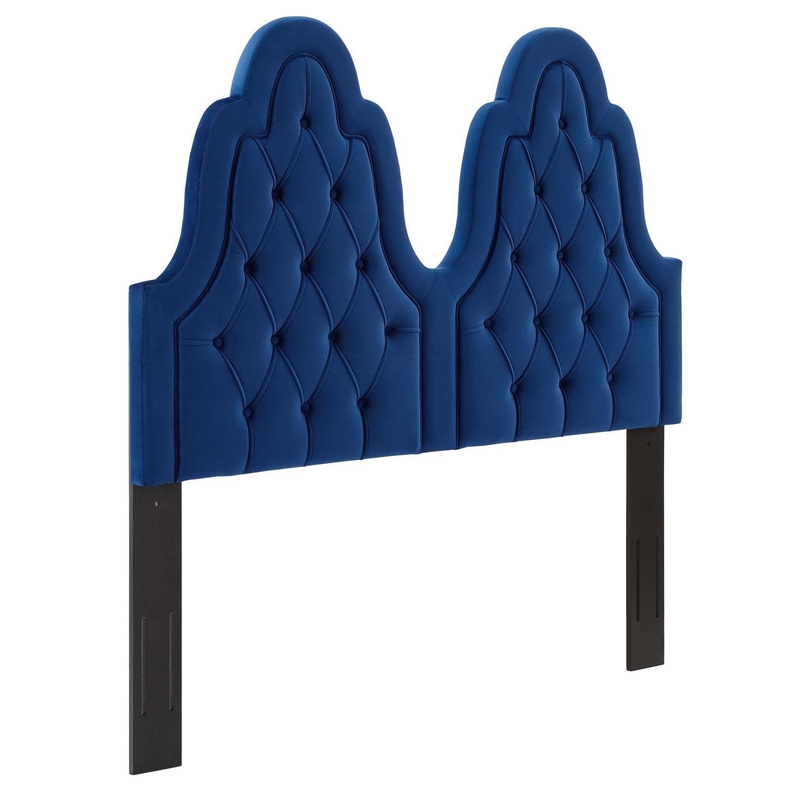 Modway Headboards - Augustine Tufted Performance Velvet Twin Headboard Navy