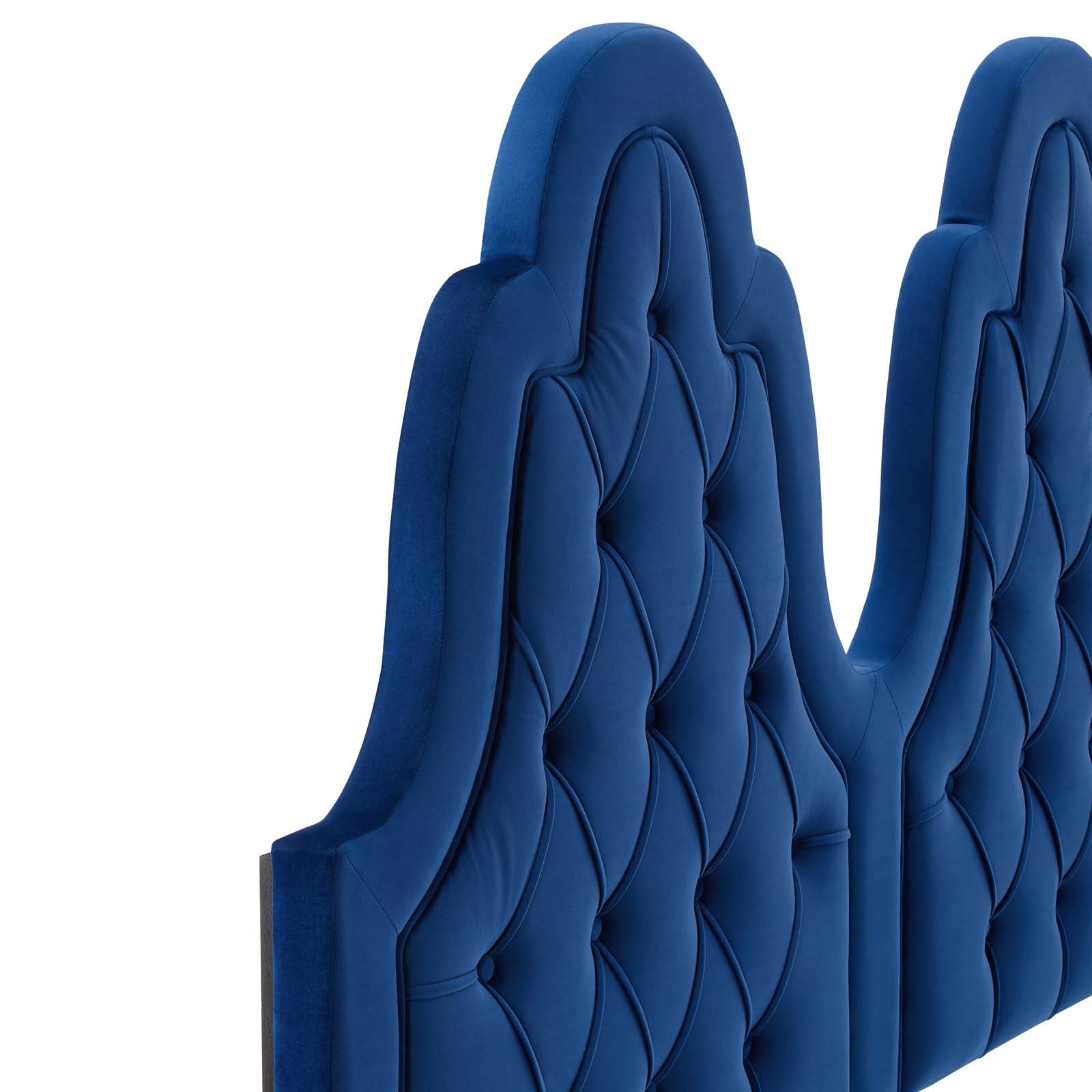 Modway Headboards - Augustine Tufted Performance Velvet Twin Headboard Navy
